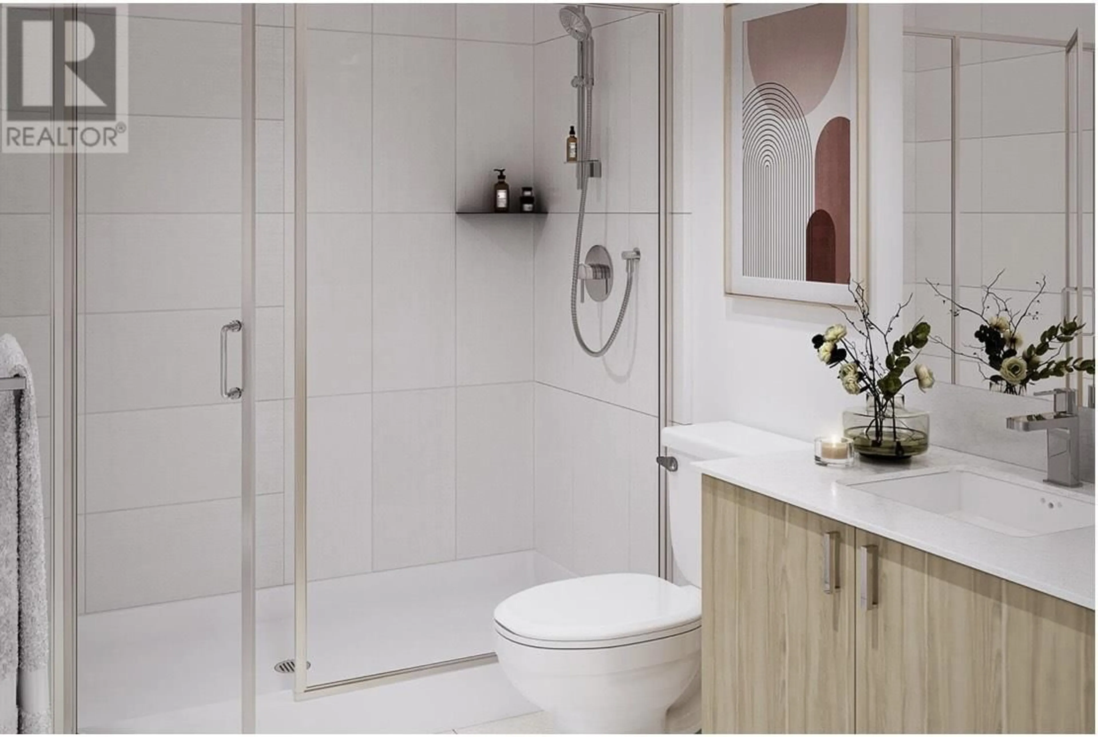 Standard bathroom, ceramic/tile floor for 601 - 723 GROVER AVENUE, Coquitlam British Columbia V3J4G2
