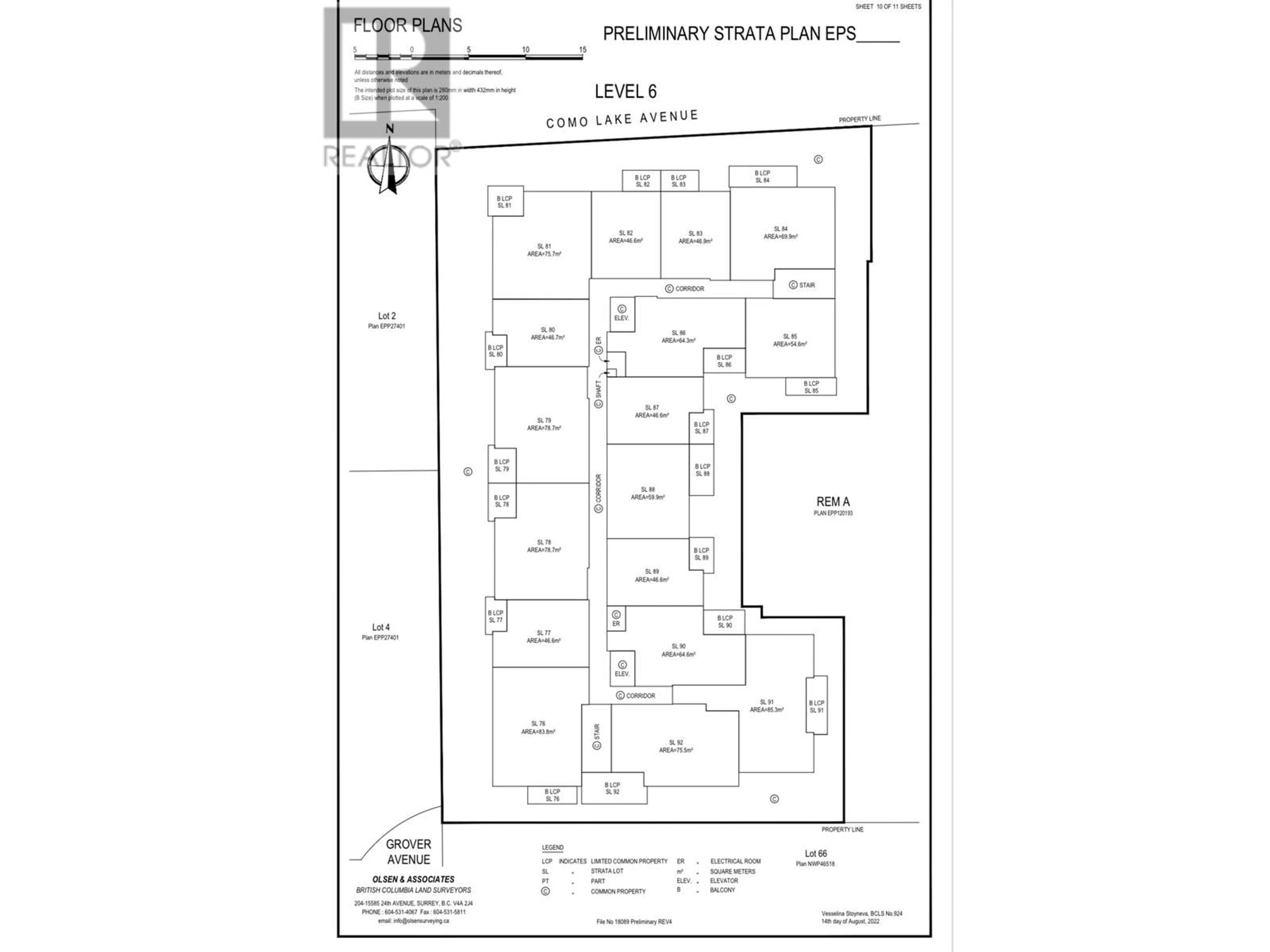 Floor plan for 601 - 723 GROVER AVENUE, Coquitlam British Columbia V3J4G2