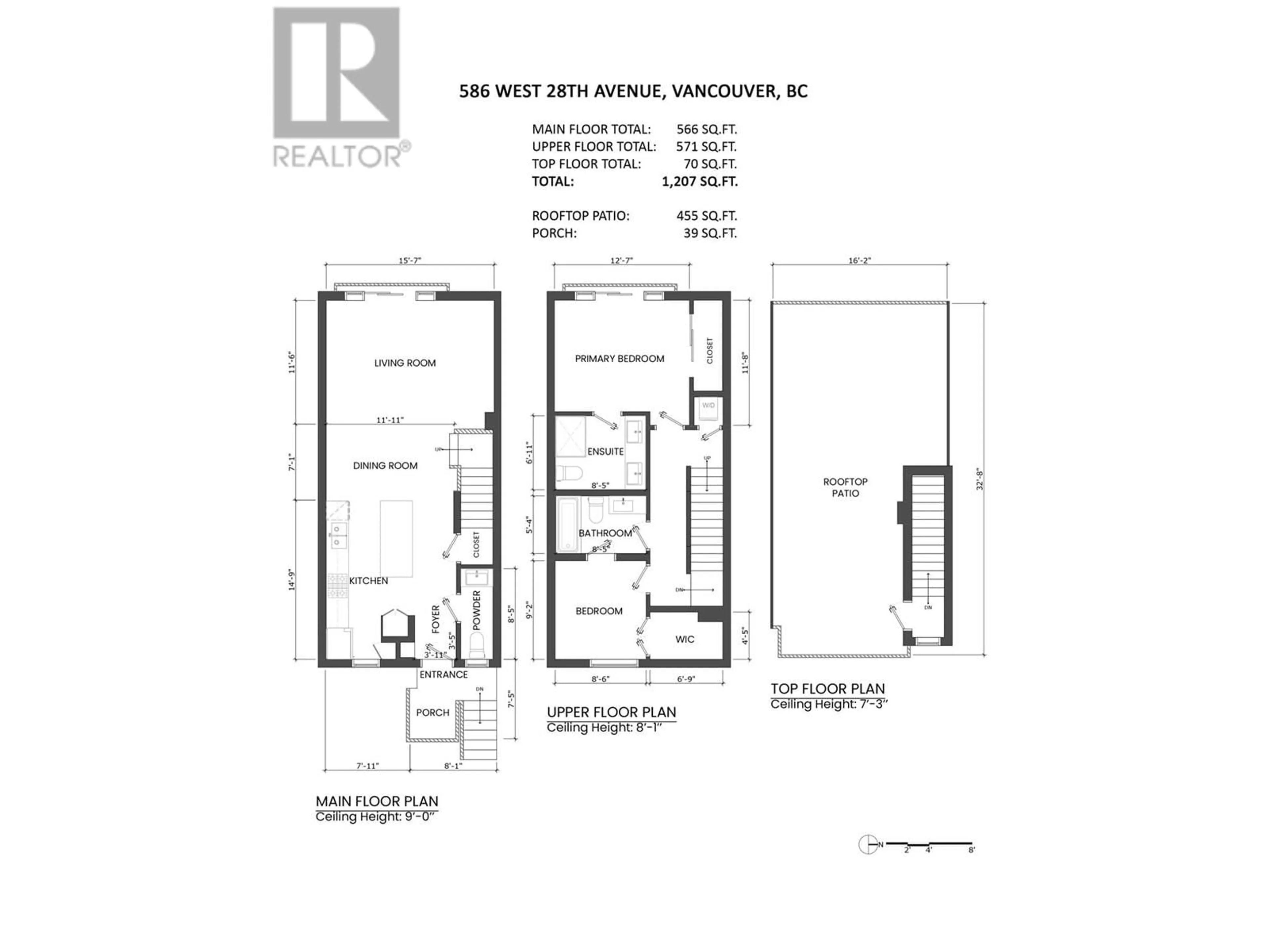 Floor plan for 586 28TH AVENUE, Vancouver British Columbia V5Z2H1
