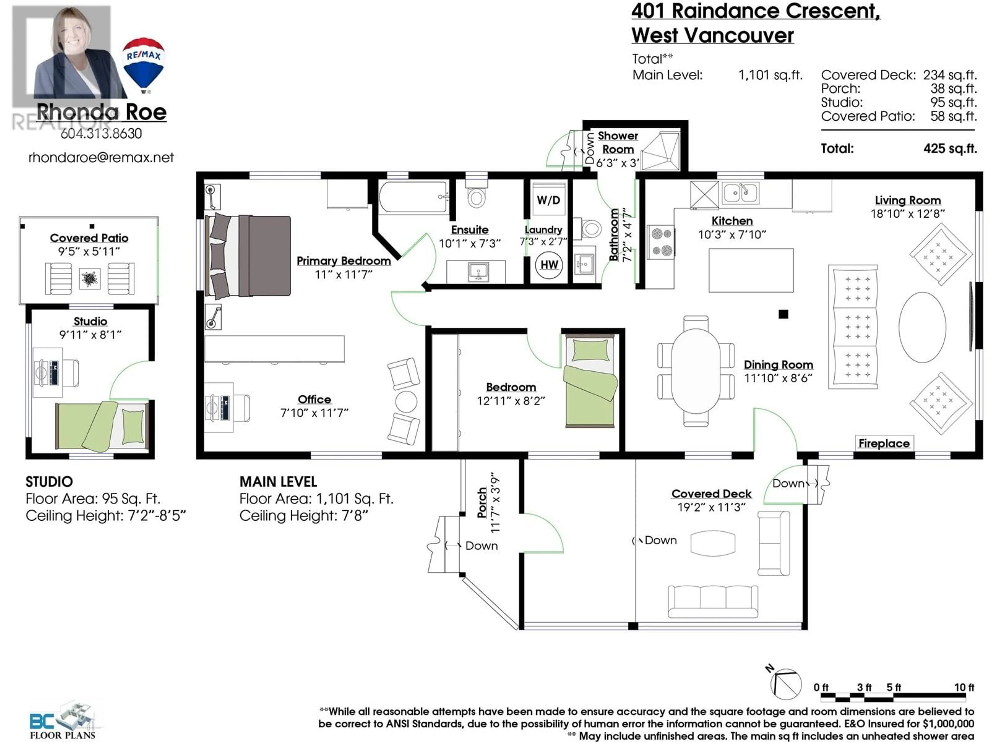 Floor plan for 401 RAINDANCE CRESCENT, West Vancouver British Columbia V7P1C1