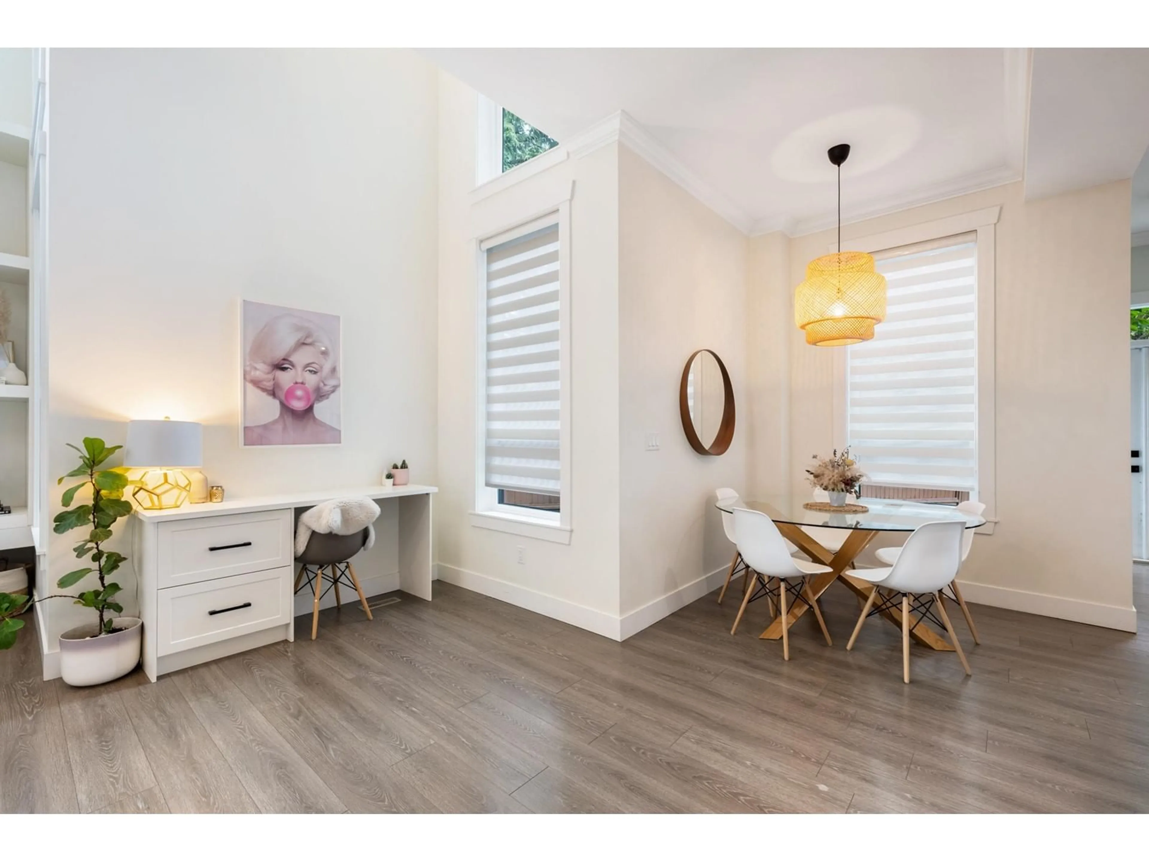Dining room, wood/laminate floor for 14 - 1454 162B, Surrey British Columbia V4A9W9