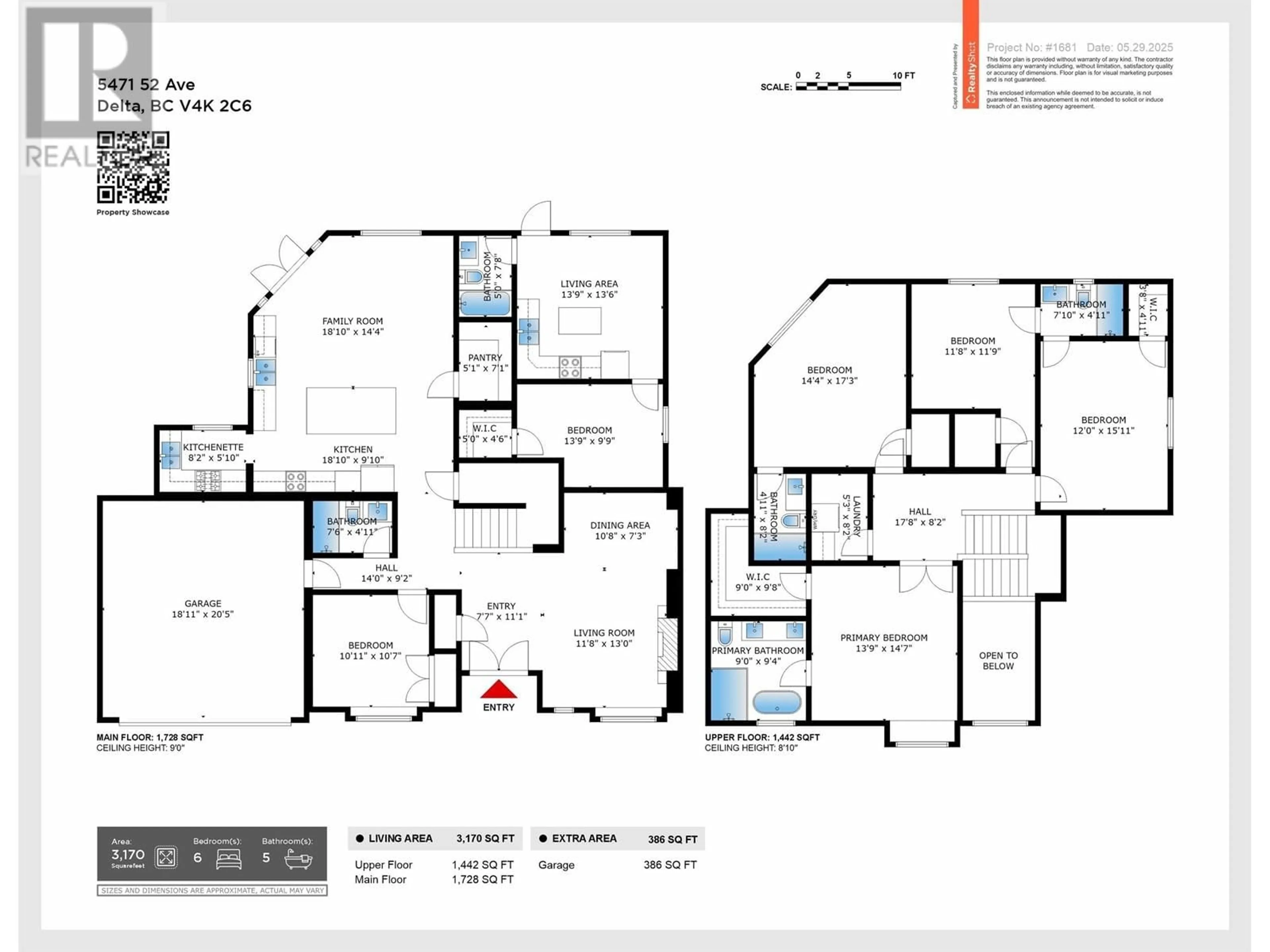 Floor plan for 5471 52 AVENUE, Ladner British Columbia V4K2C6