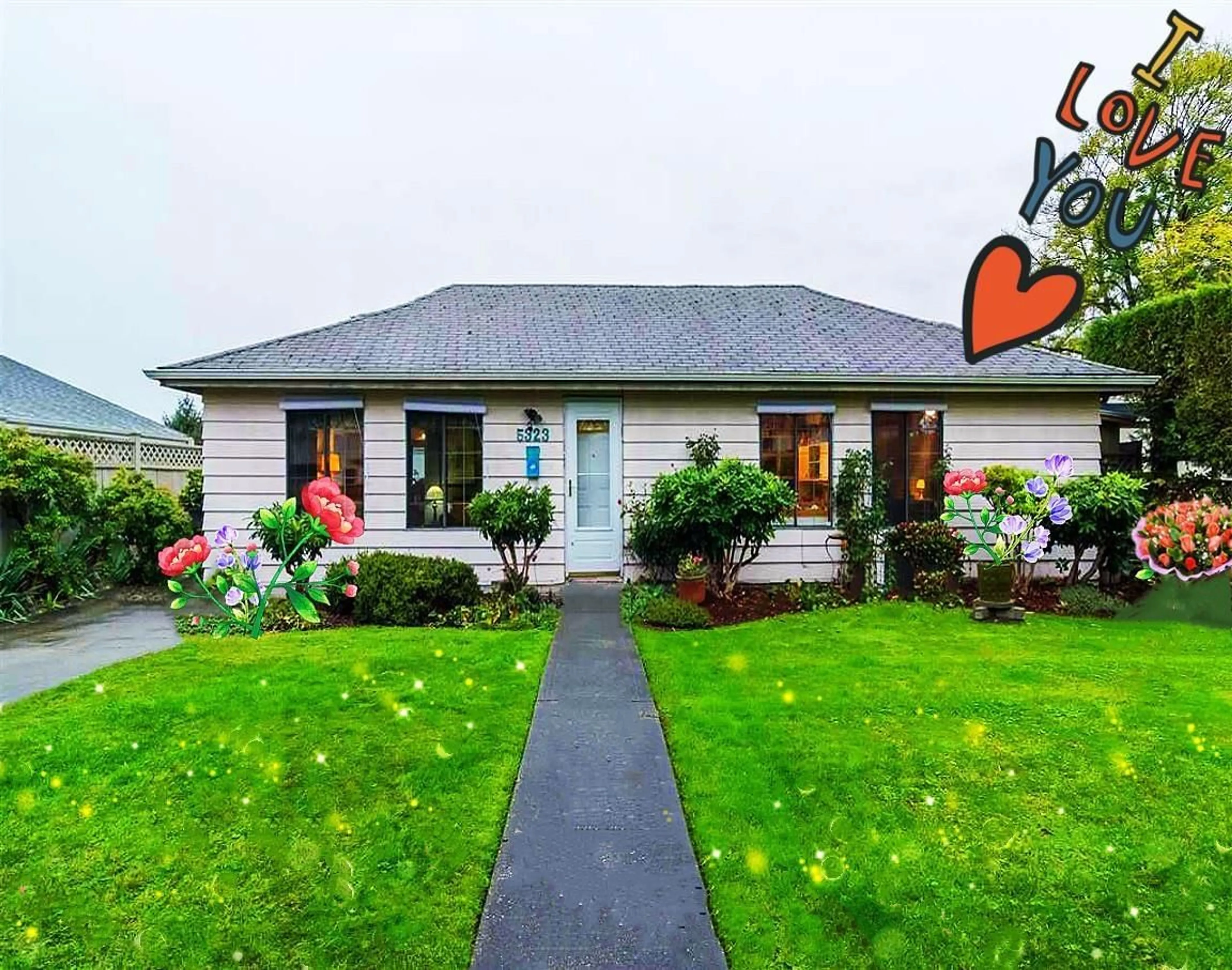 Home with vinyl exterior material, street for 5323 199A, Langley British Columbia V3A6V2