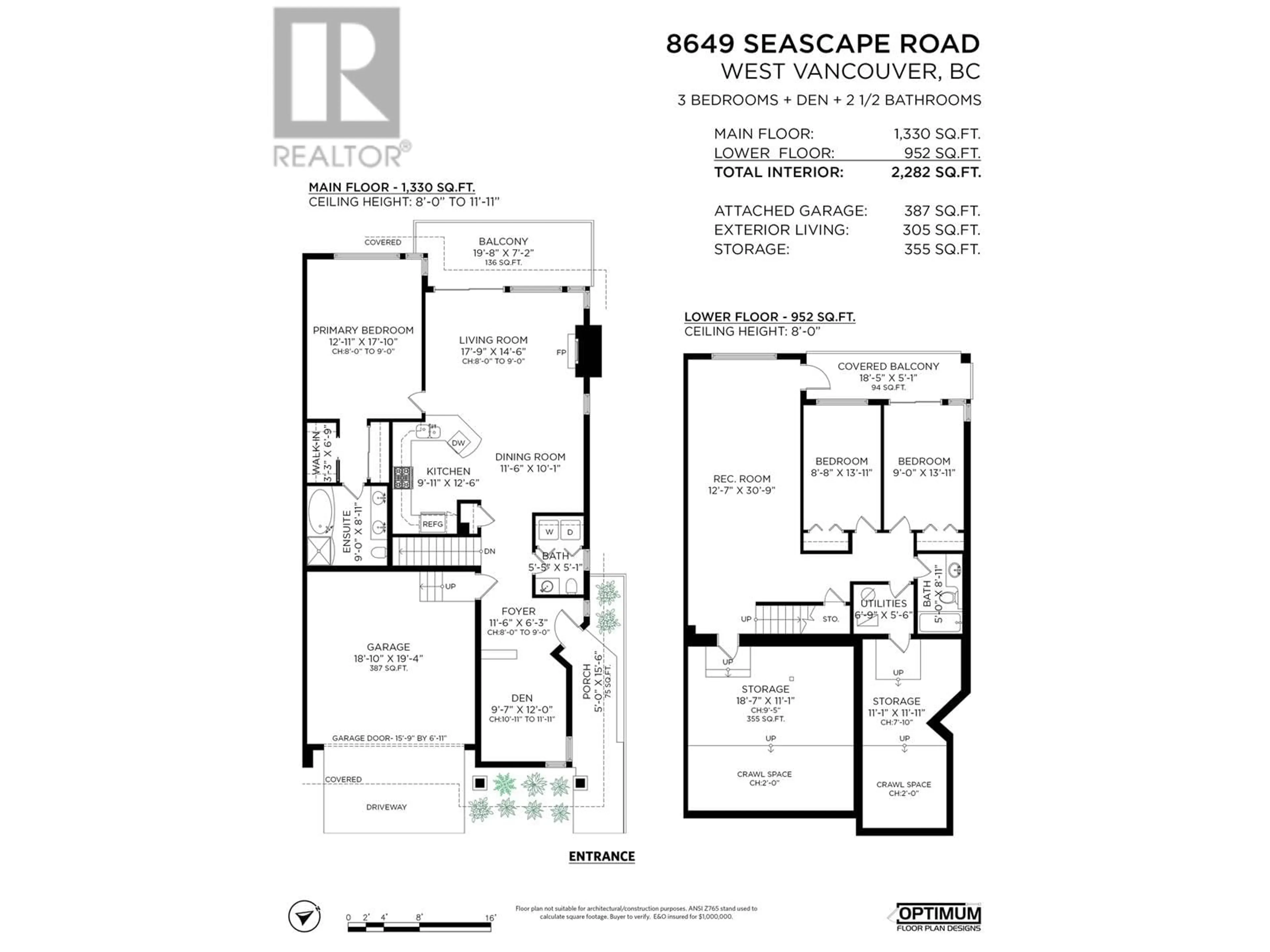 Floor plan for 8649 SEASCAPE ROAD, West Vancouver British Columbia V7W3J7