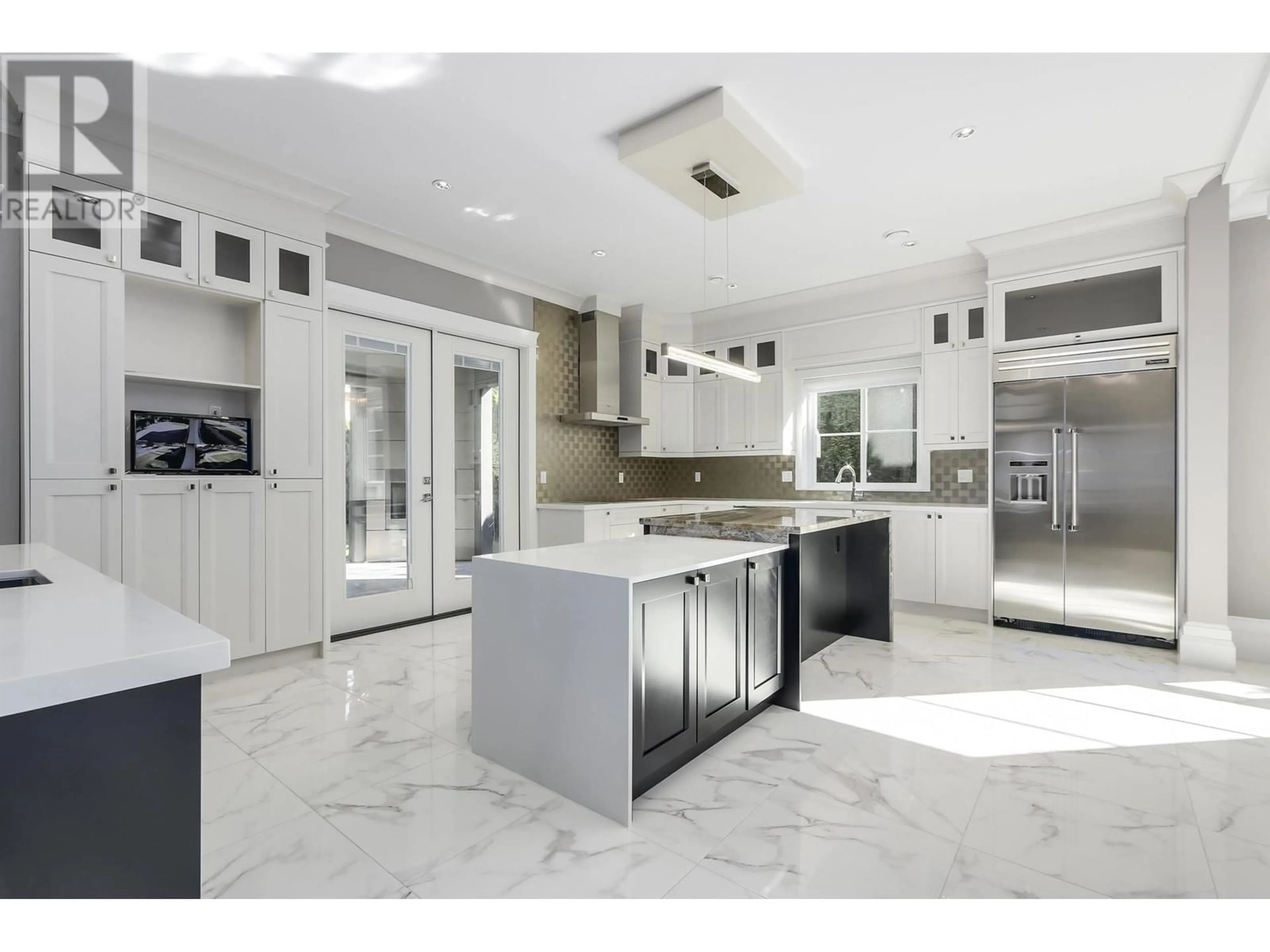 Contemporary kitchen, ceramic/tile floor for 8288 LUCERNE ROAD, Richmond British Columbia V6Y2H3