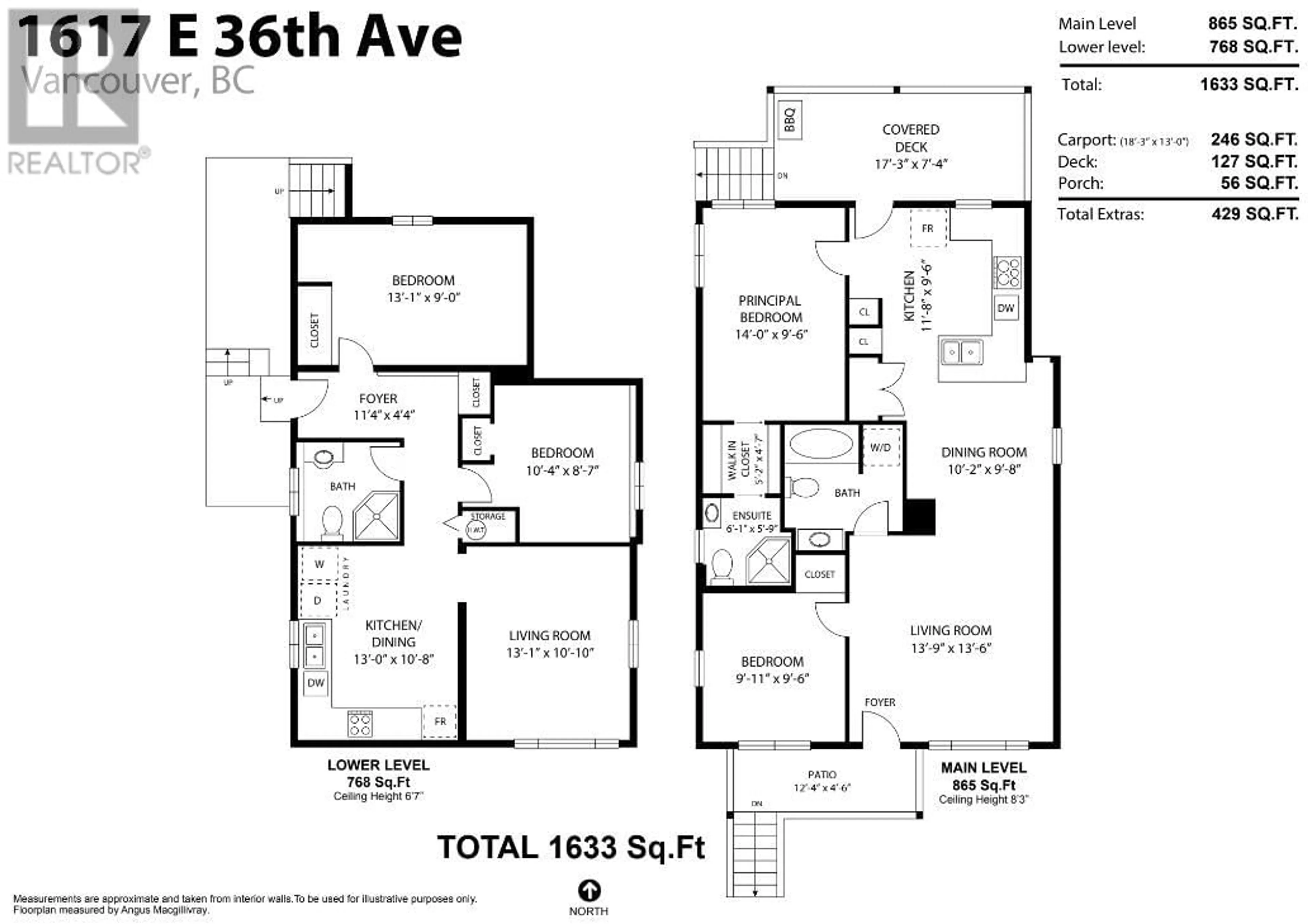 Floor plan for 1617 36TH AVENUE, Vancouver British Columbia V5P1C3