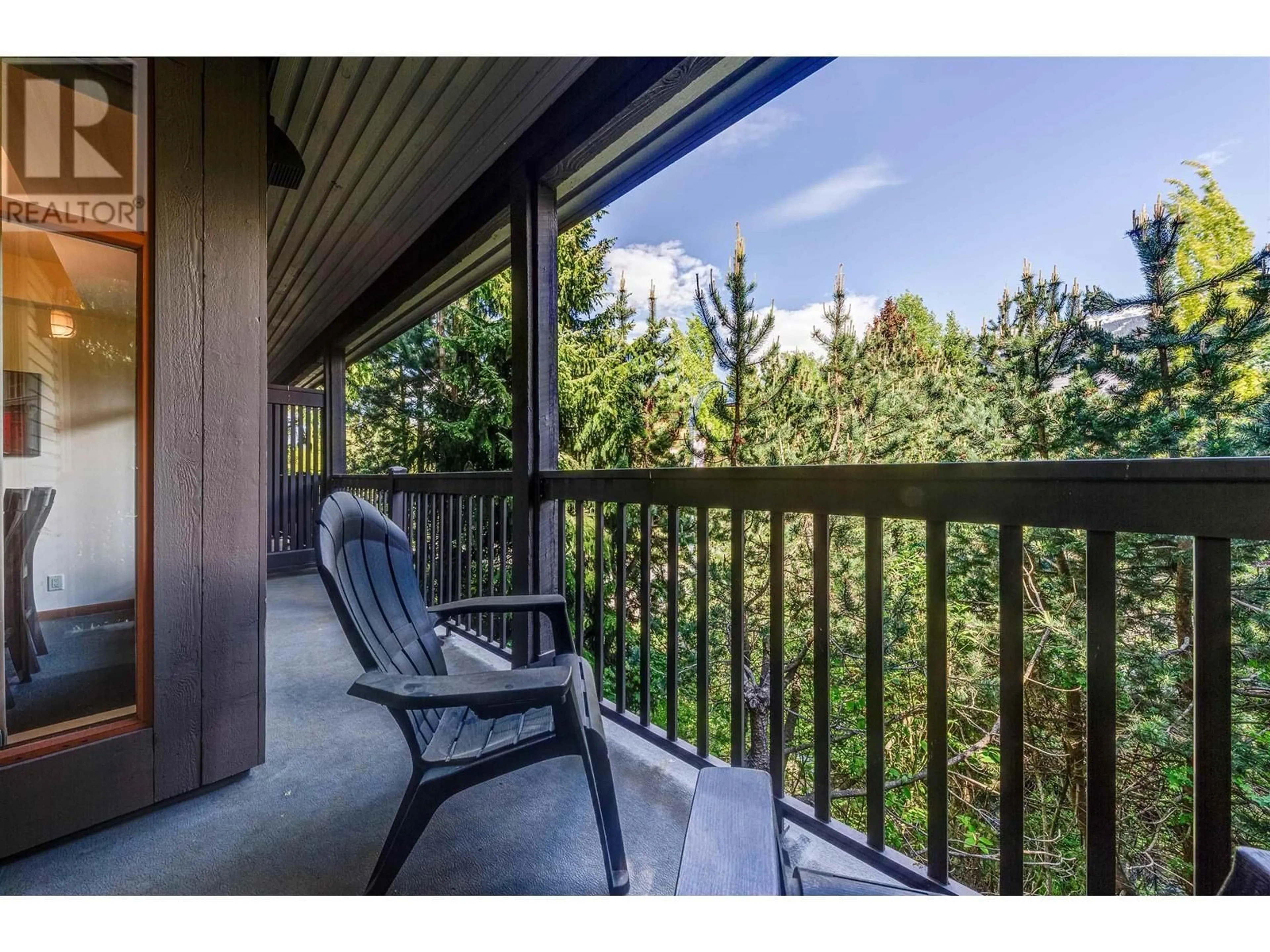 Balcony in the apartment, water/lake/river/ocean view for 16 - 4355 NORTHLANDS BOULEVARD, Whistler British Columbia V8E1C3