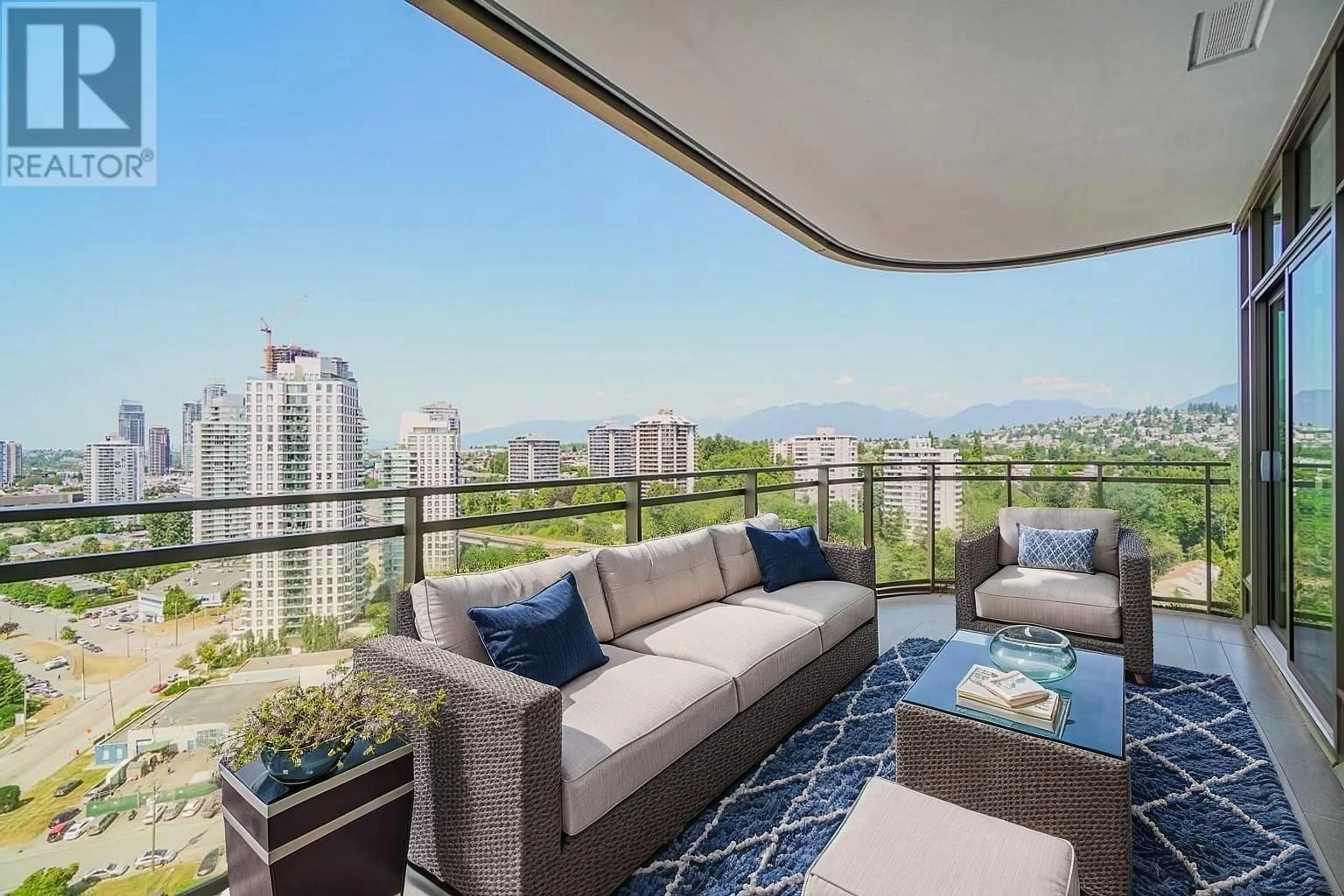 Balcony in the apartment, water/lake/river/ocean view for 2408 - 5333 GORING STREET, Burnaby British Columbia V5B0B6