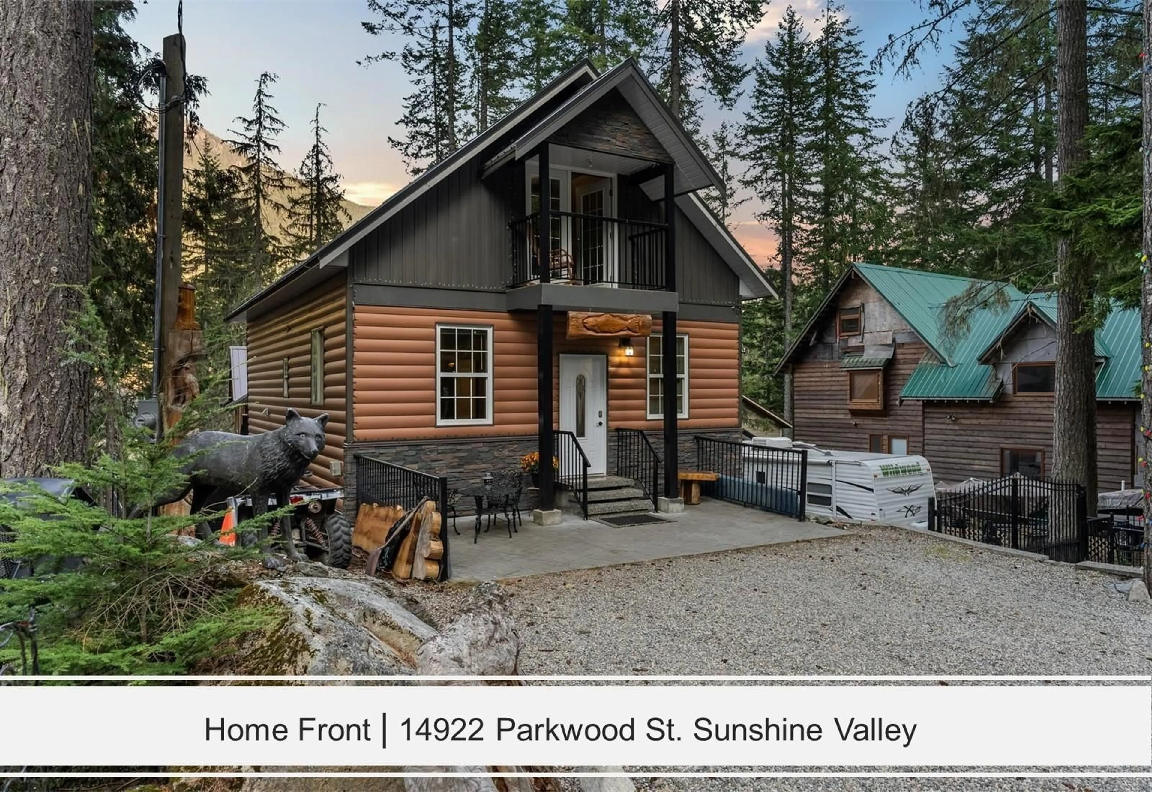 Home with vinyl exterior material, mountain view for 14922 PARKWOOD STREET, Sunshine Valley British Columbia V0X1L5