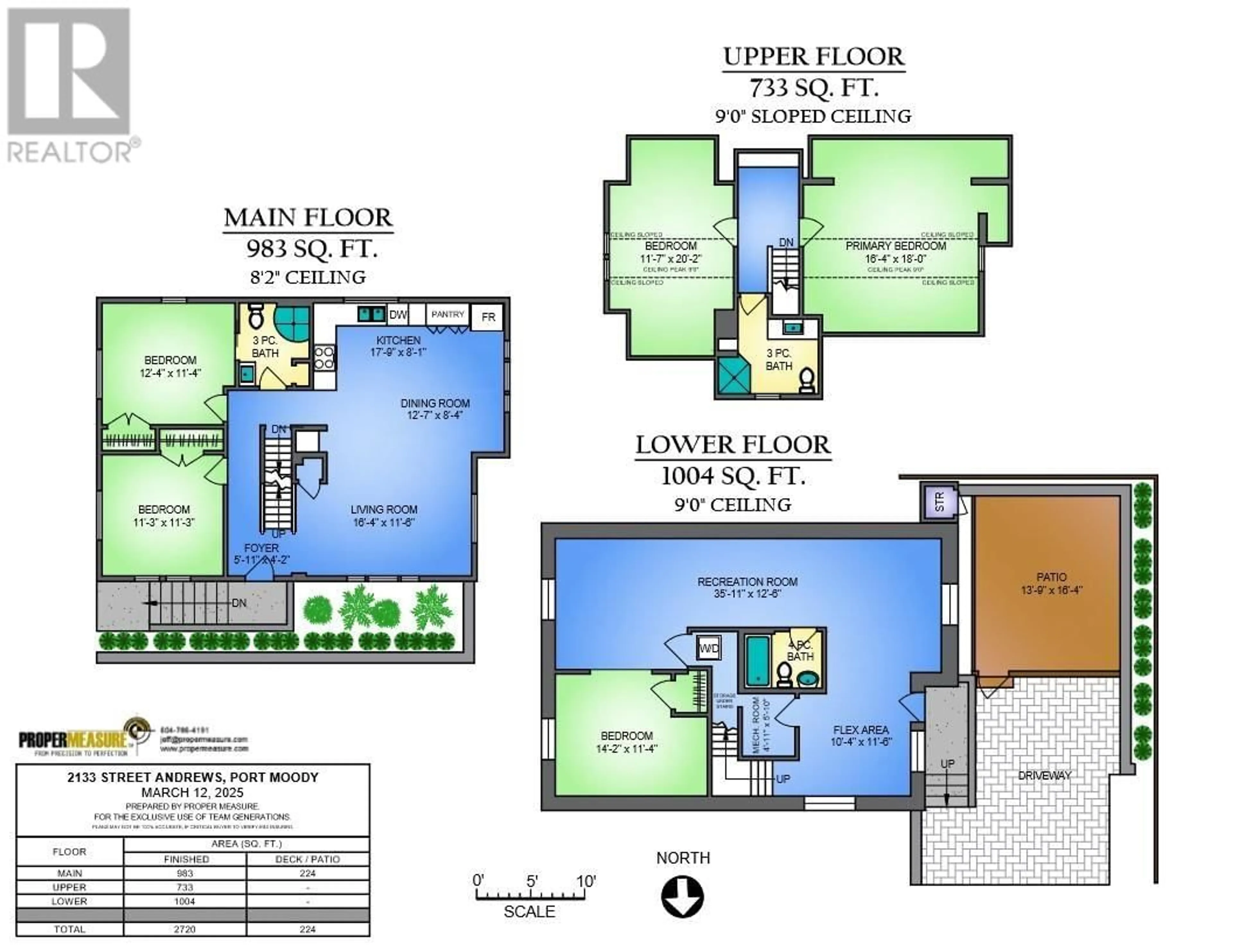 Floor plan for 2133 ST. ANDREWS STREET, Port Moody British Columbia V3H0K2