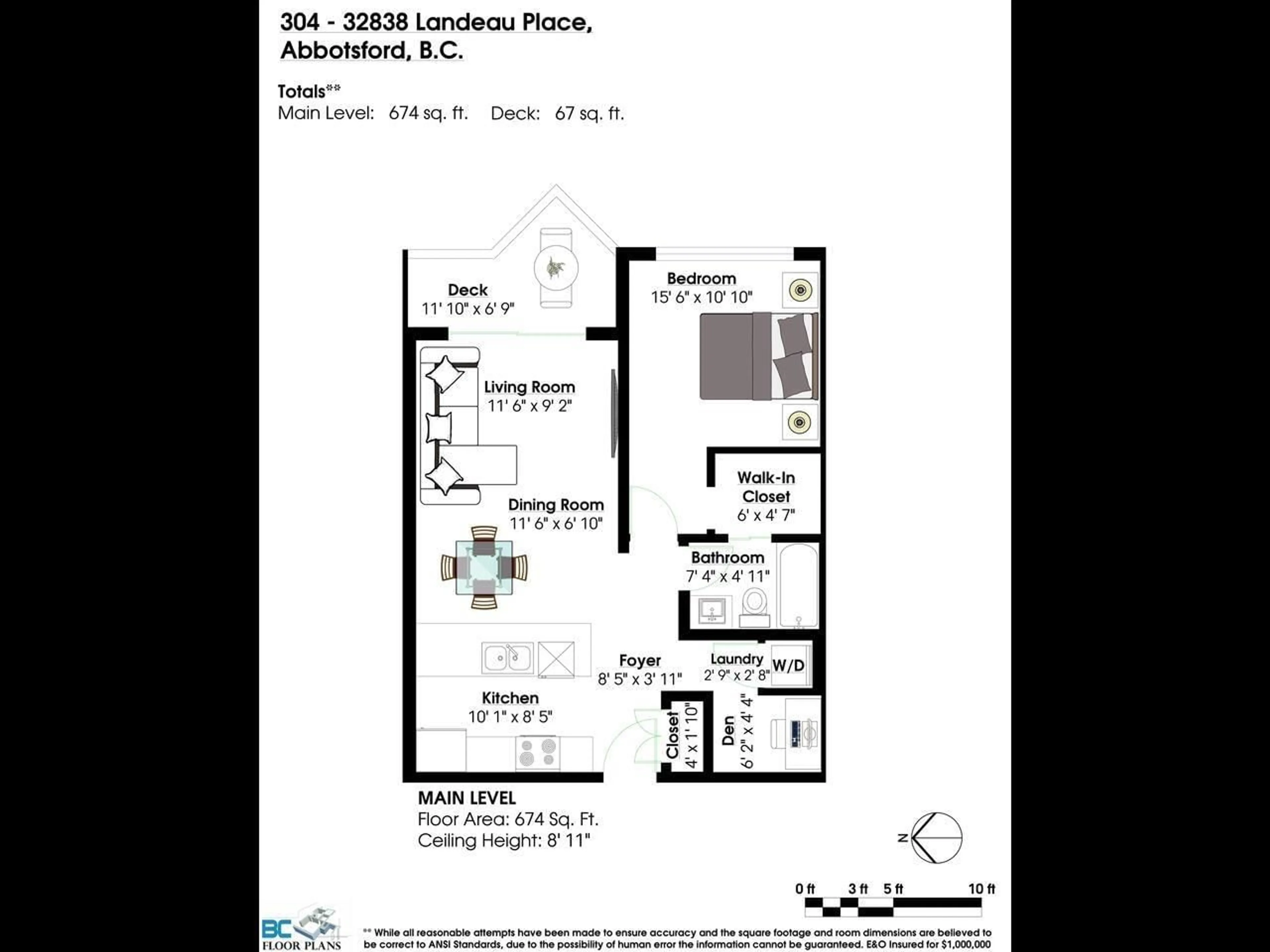 Floor plan for 304 - 32838 LANDEAU, Abbotsford British Columbia V2S0M6