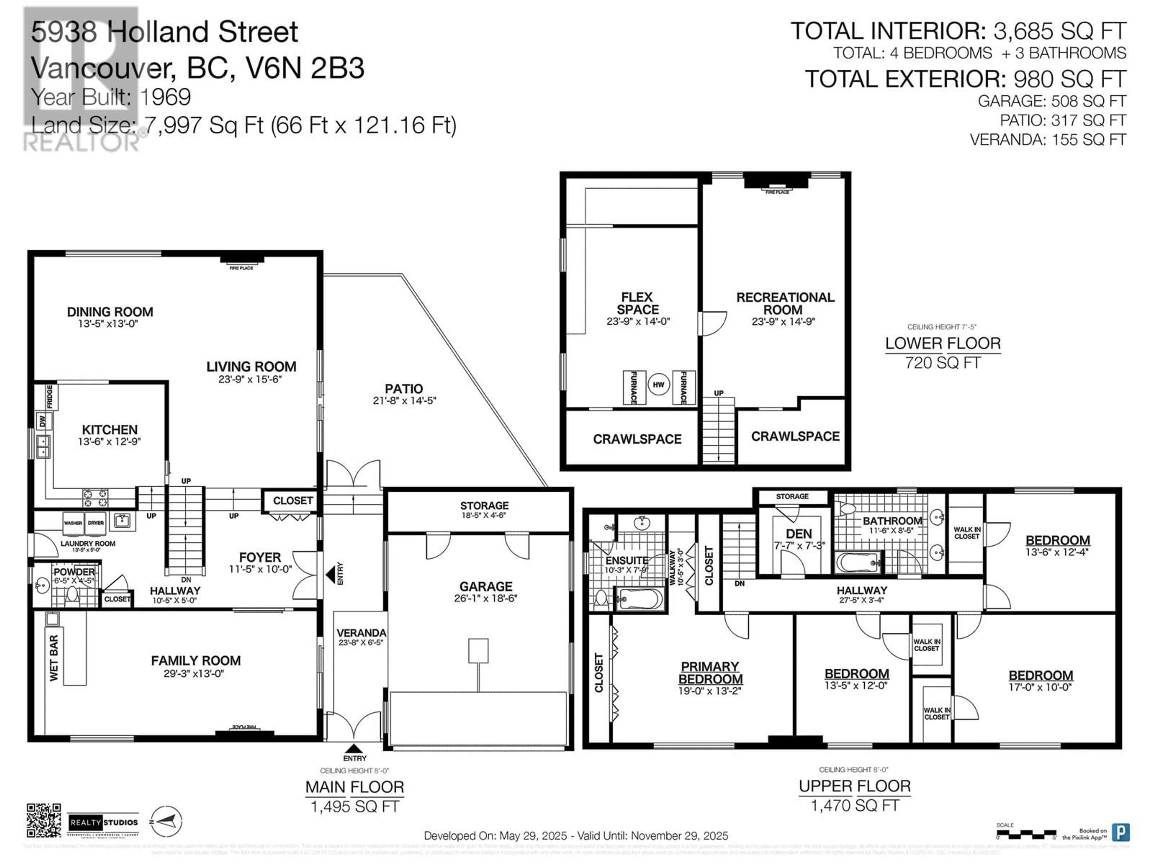 Floor plan for 5938 HOLLAND STREET, Vancouver British Columbia V6N2B3