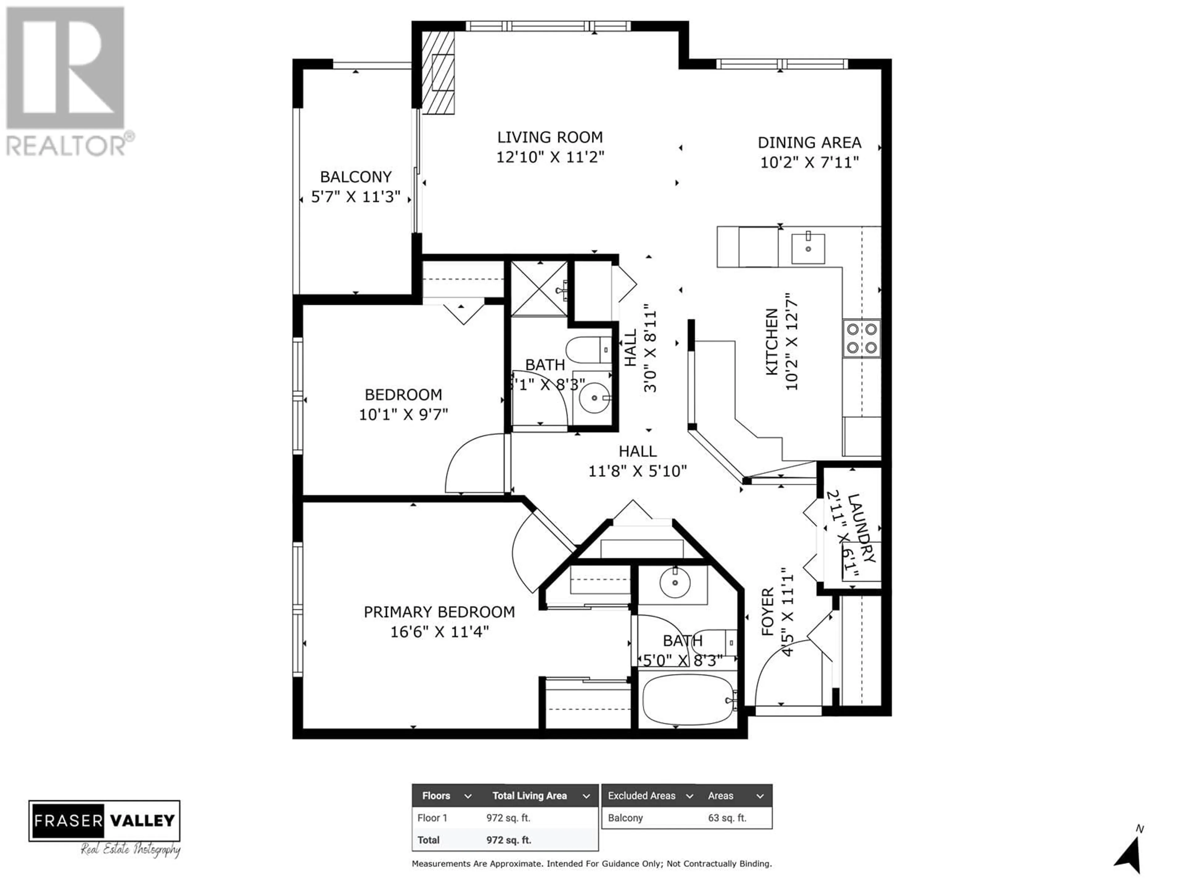 Floor plan for 501 - 22230 NORTH AVENUE, Maple Ridge British Columbia V2X2L5