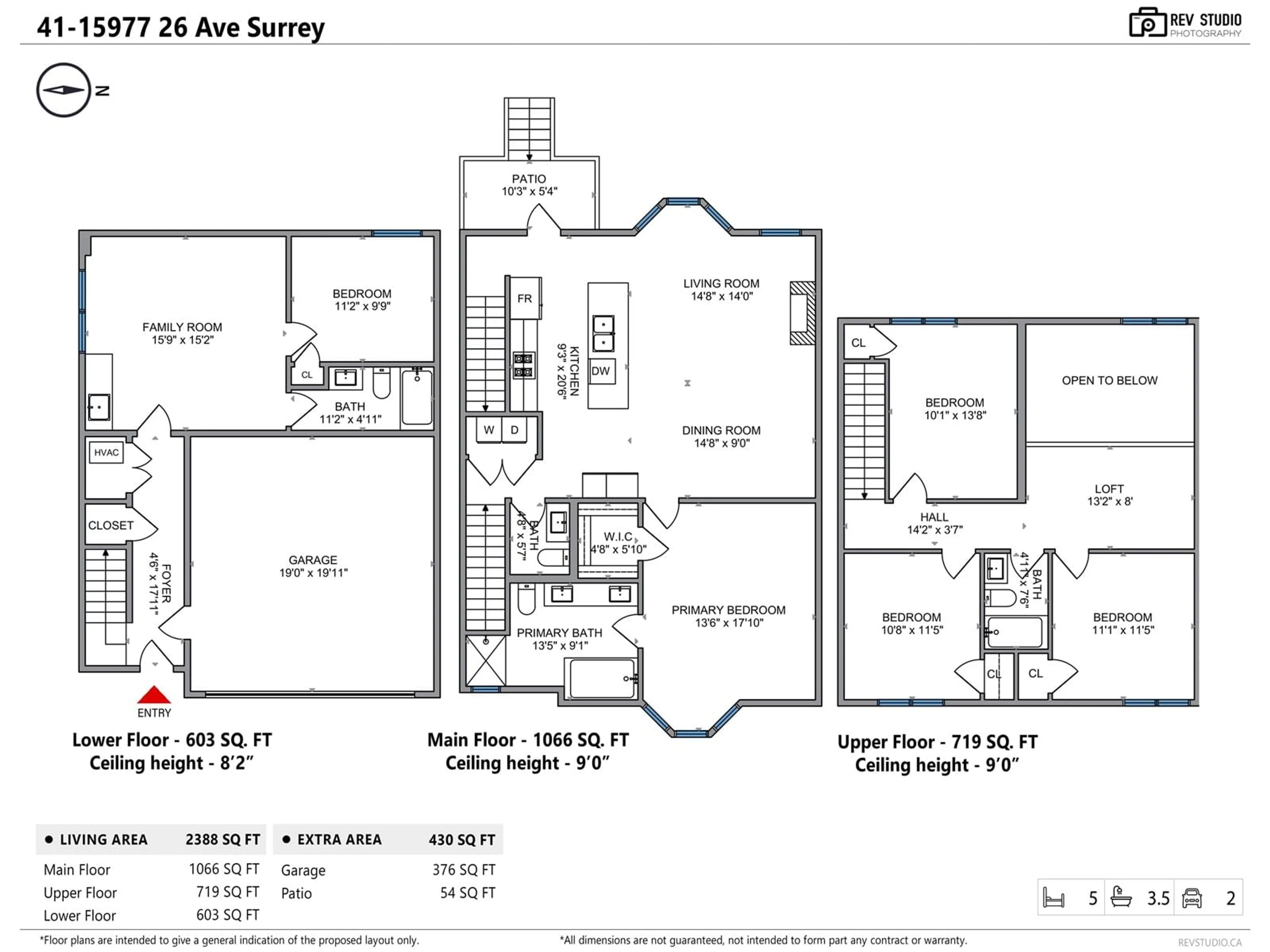 Floor plan for 41 - 15977 26, Surrey British Columbia V3Z2W7