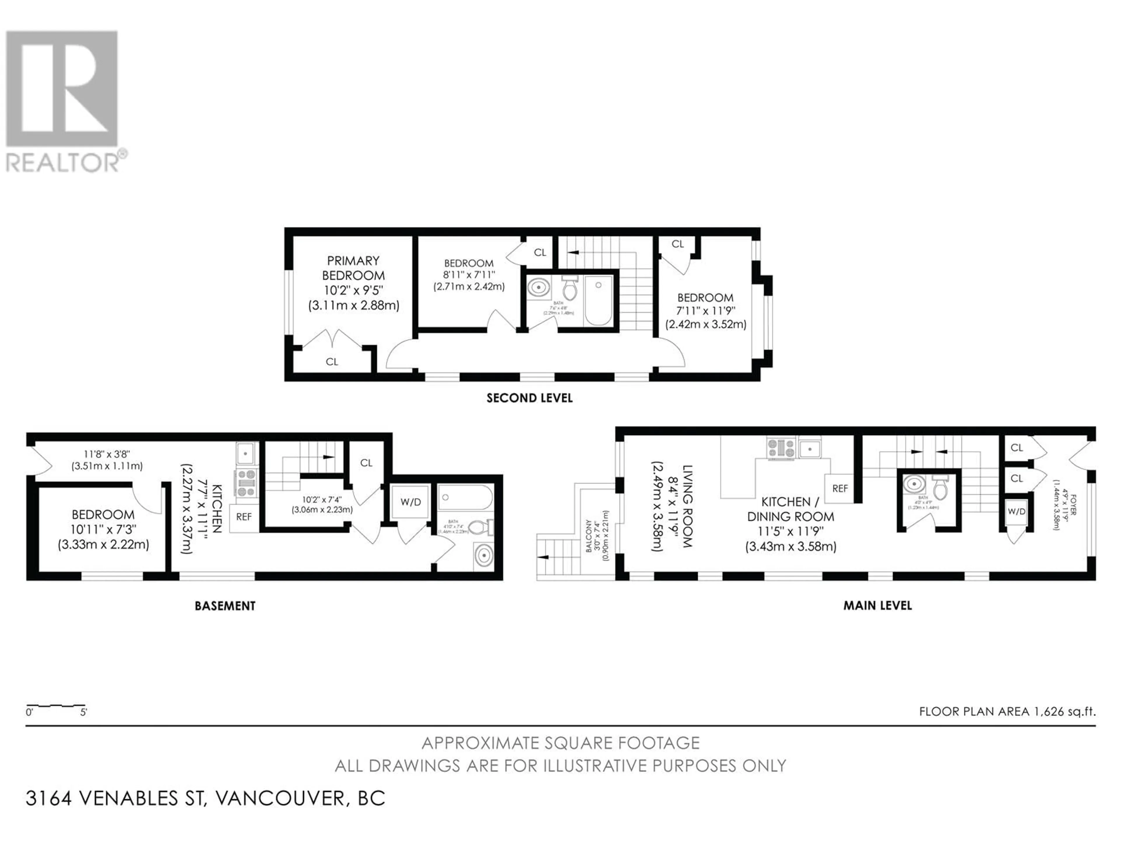 Floor plan for 3164 VENABLES STREET, Vancouver British Columbia V5K2S4