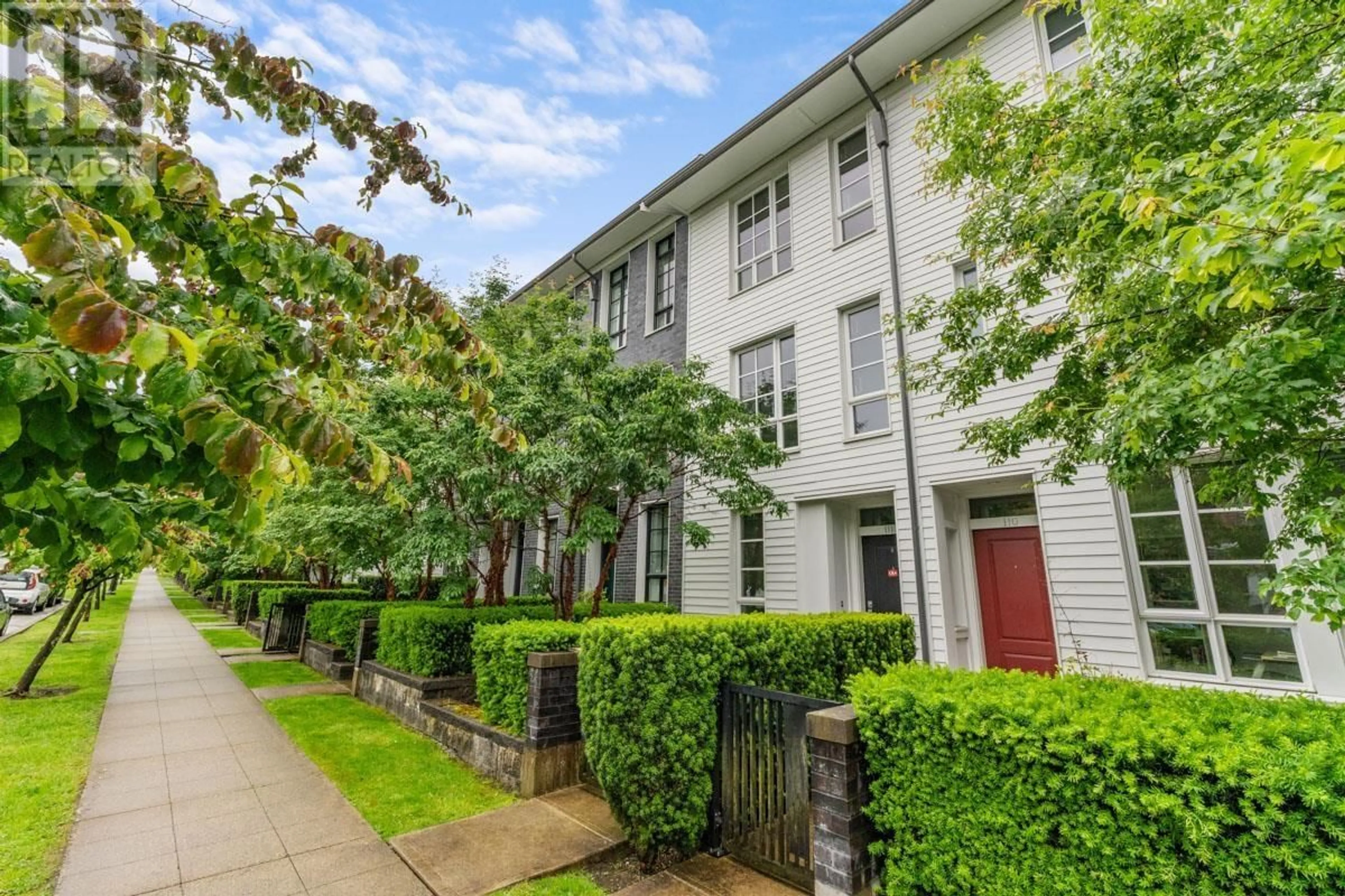 A pic from outside/outdoor area/front of a property/back of a property/a pic from drone, street for 110 - 548 FOSTER AVENUE, Coquitlam British Columbia V3J0E2