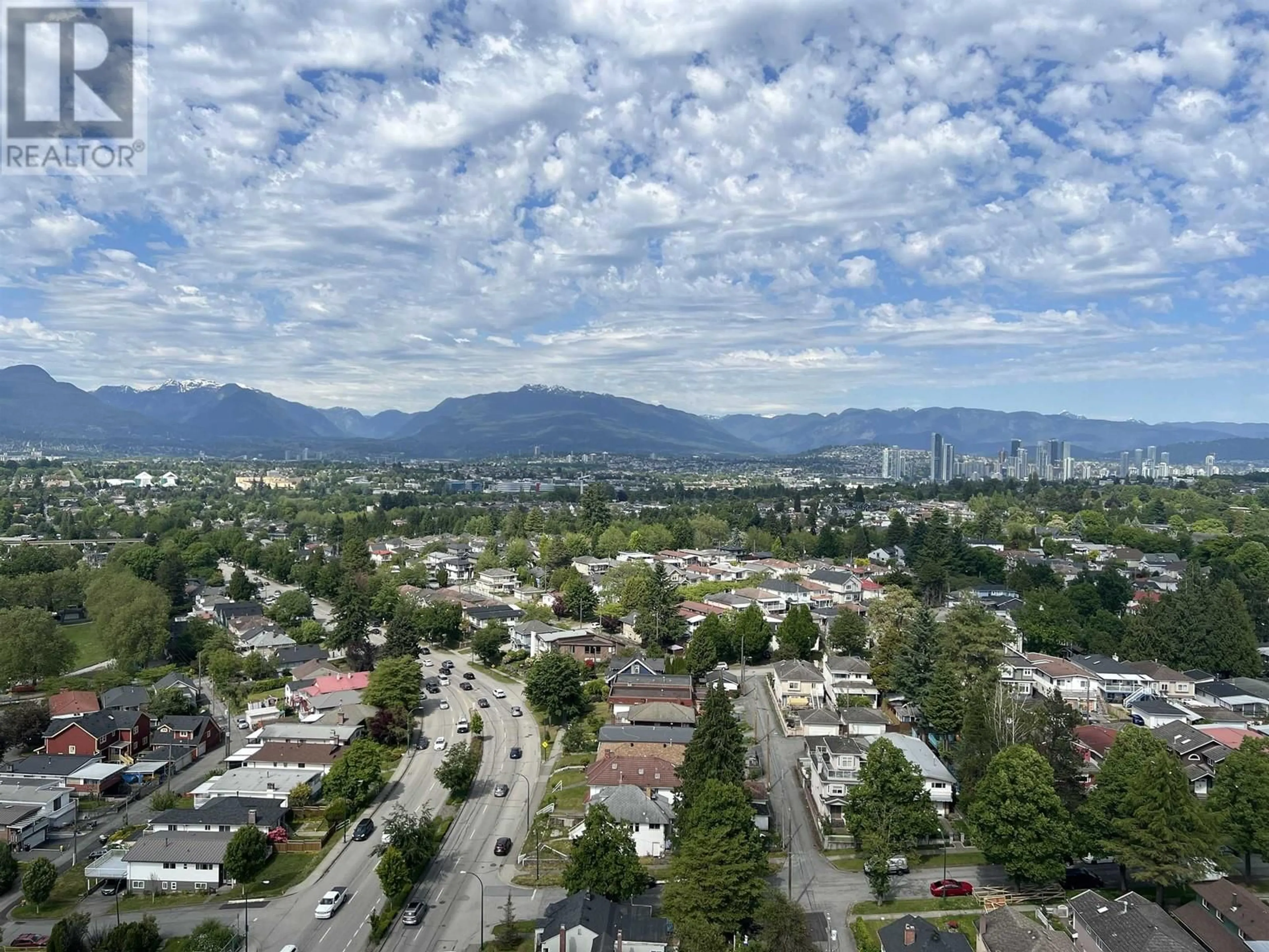 A pic from outside/outdoor area/front of a property/back of a property/a pic from drone, mountain view for 2303 - 4815 ELDORADO MEWS, Vancouver British Columbia V5R0B2