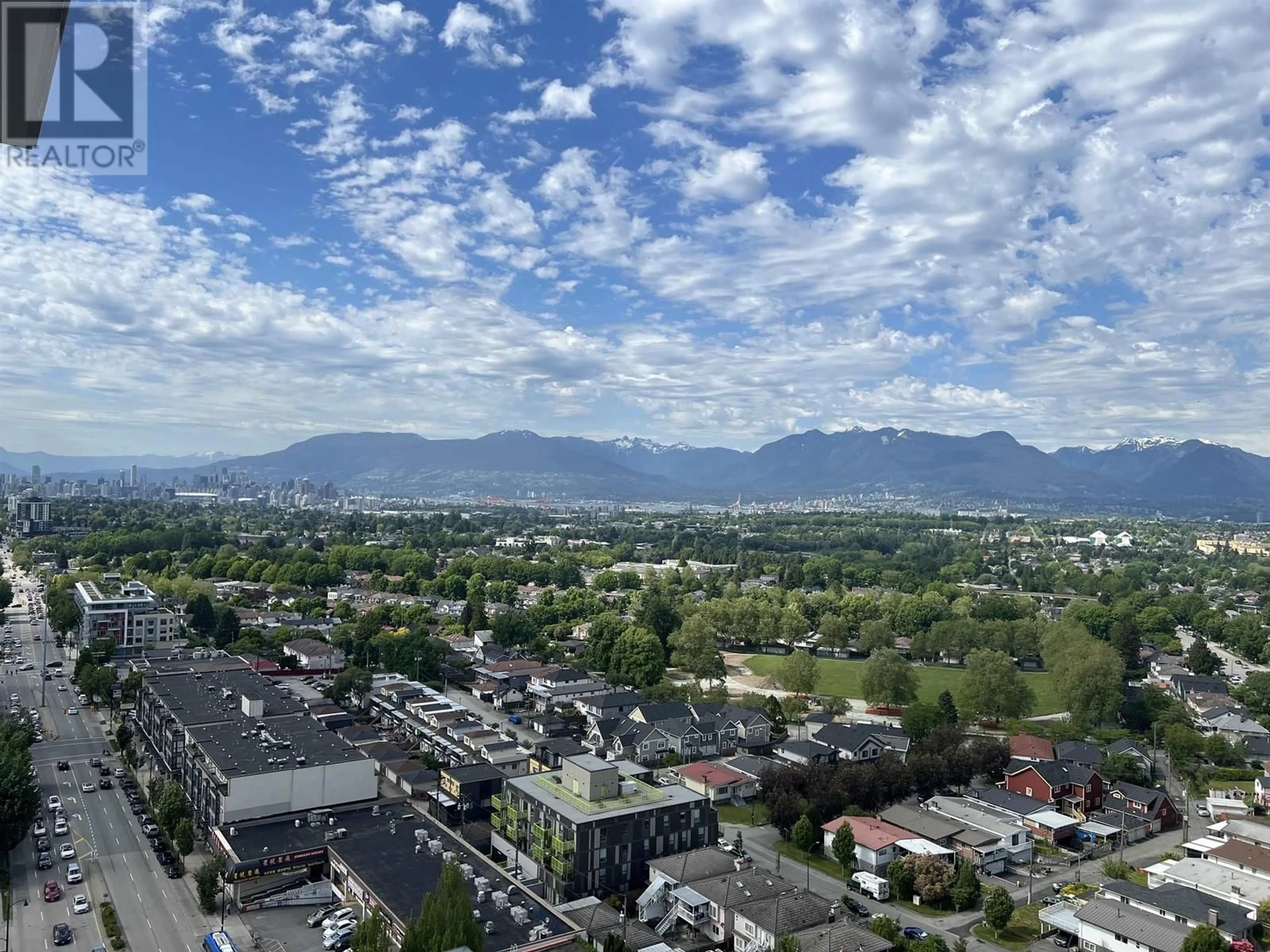 A pic from outside/outdoor area/front of a property/back of a property/a pic from drone, mountain view for 2303 - 4815 ELDORADO MEWS, Vancouver British Columbia V5R0B2