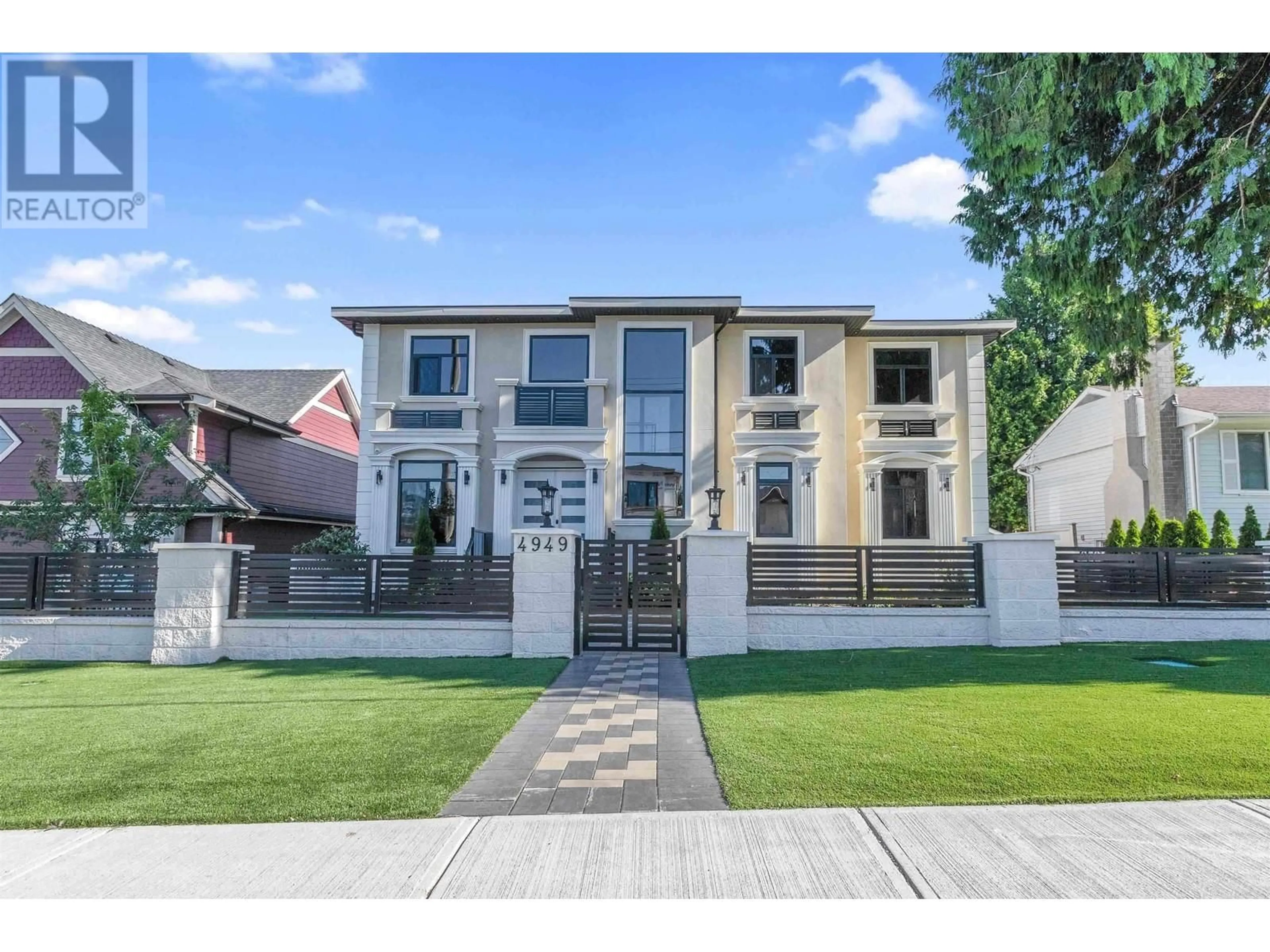 Home with brick exterior material, street for 4949 FULWELL STREET, Burnaby British Columbia V5G1P1