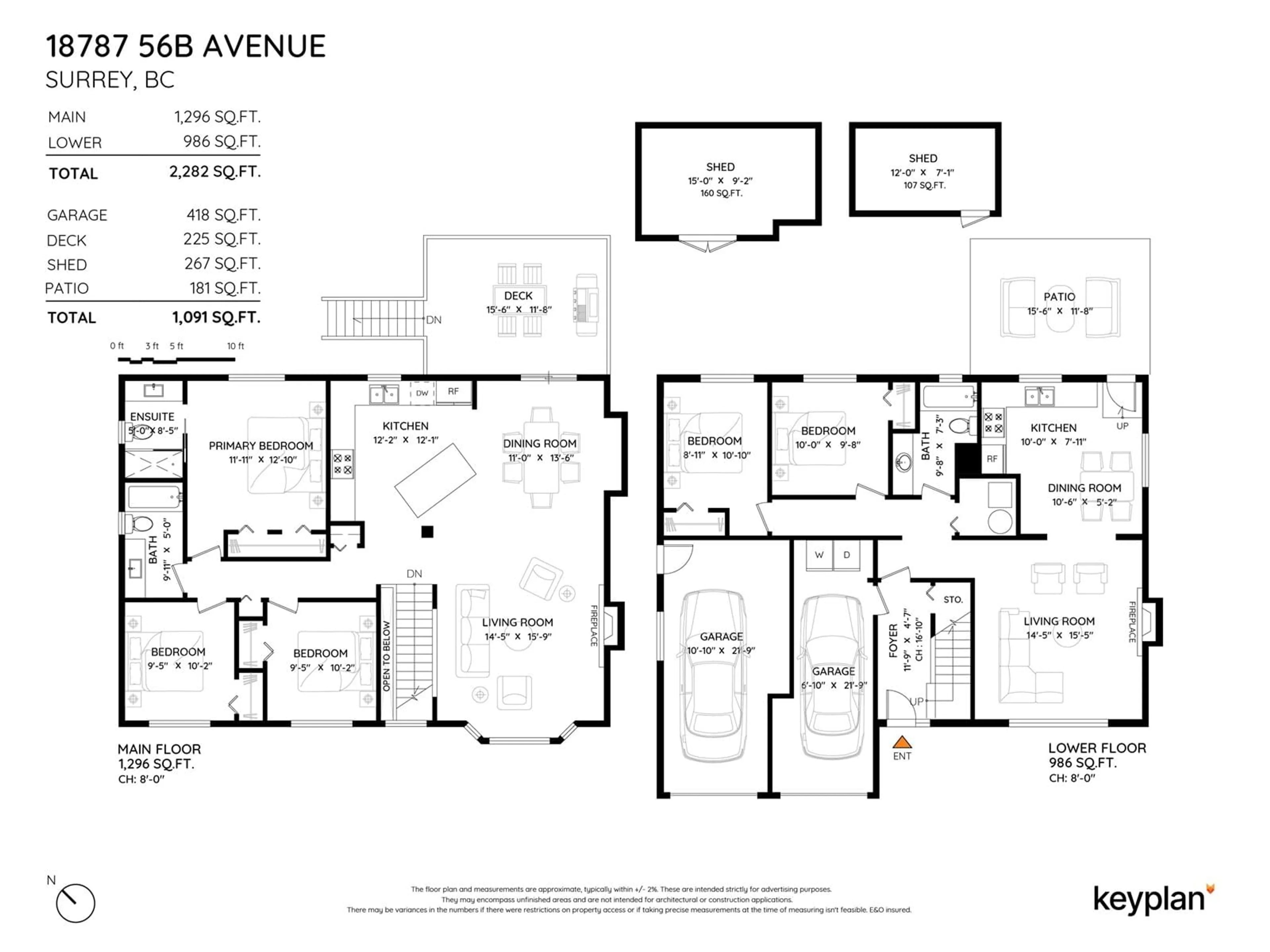 Floor plan for 18787 56B, Surrey British Columbia V3S7Y1