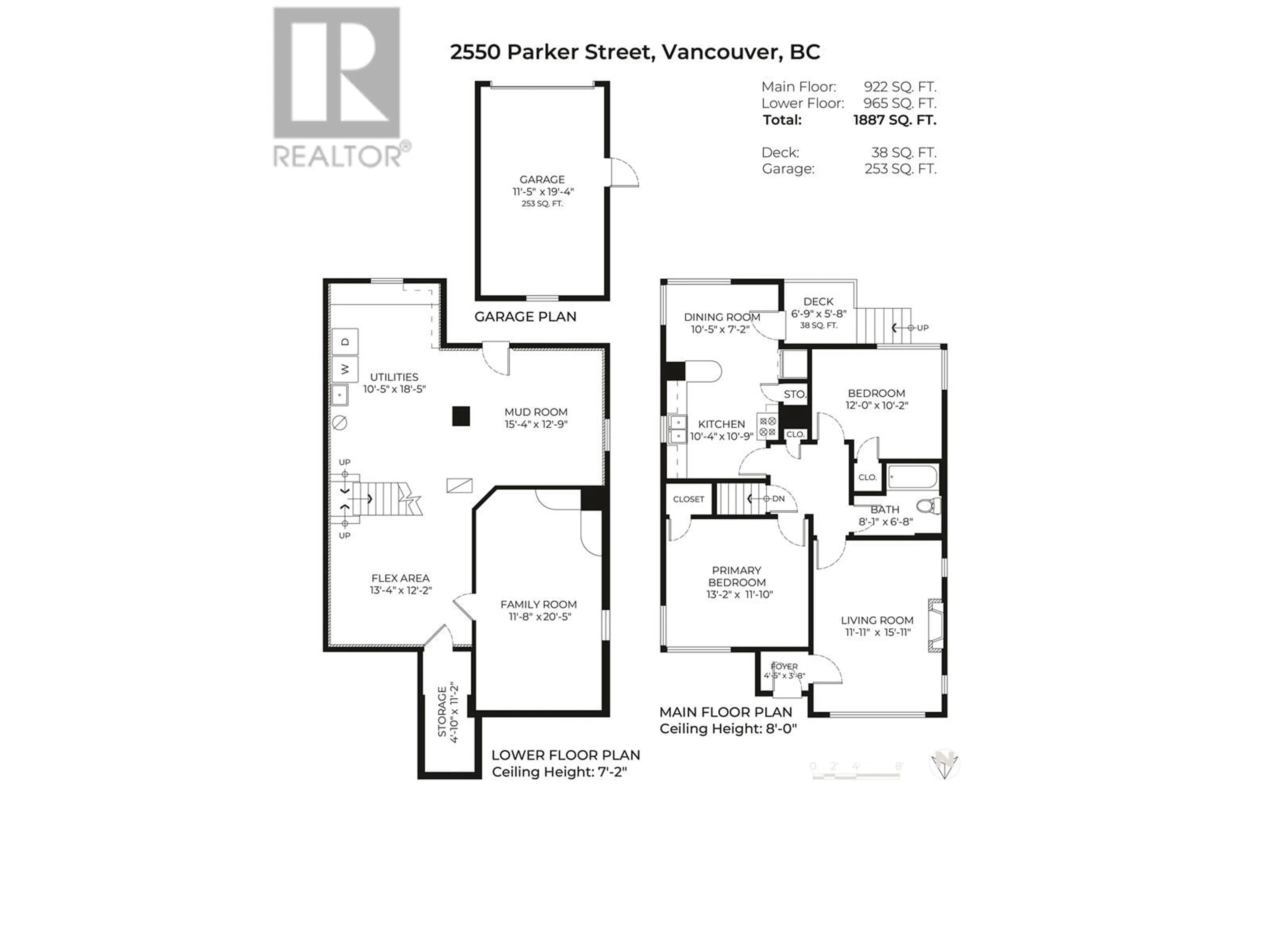Floor plan for 2550 PARKER STREET, Vancouver British Columbia V5K2T3