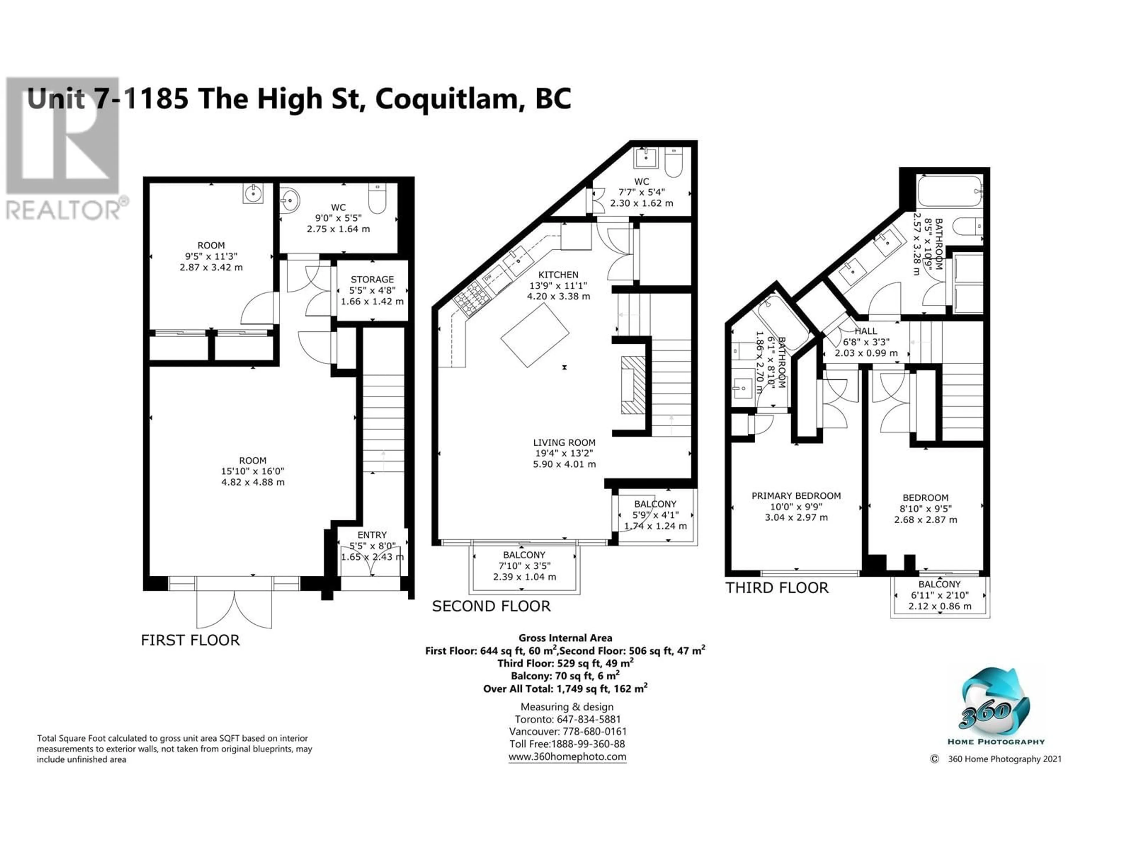 Floor plan for 7 - 1185 THE HIGH STREET, Coquitlam British Columbia V3B0A9