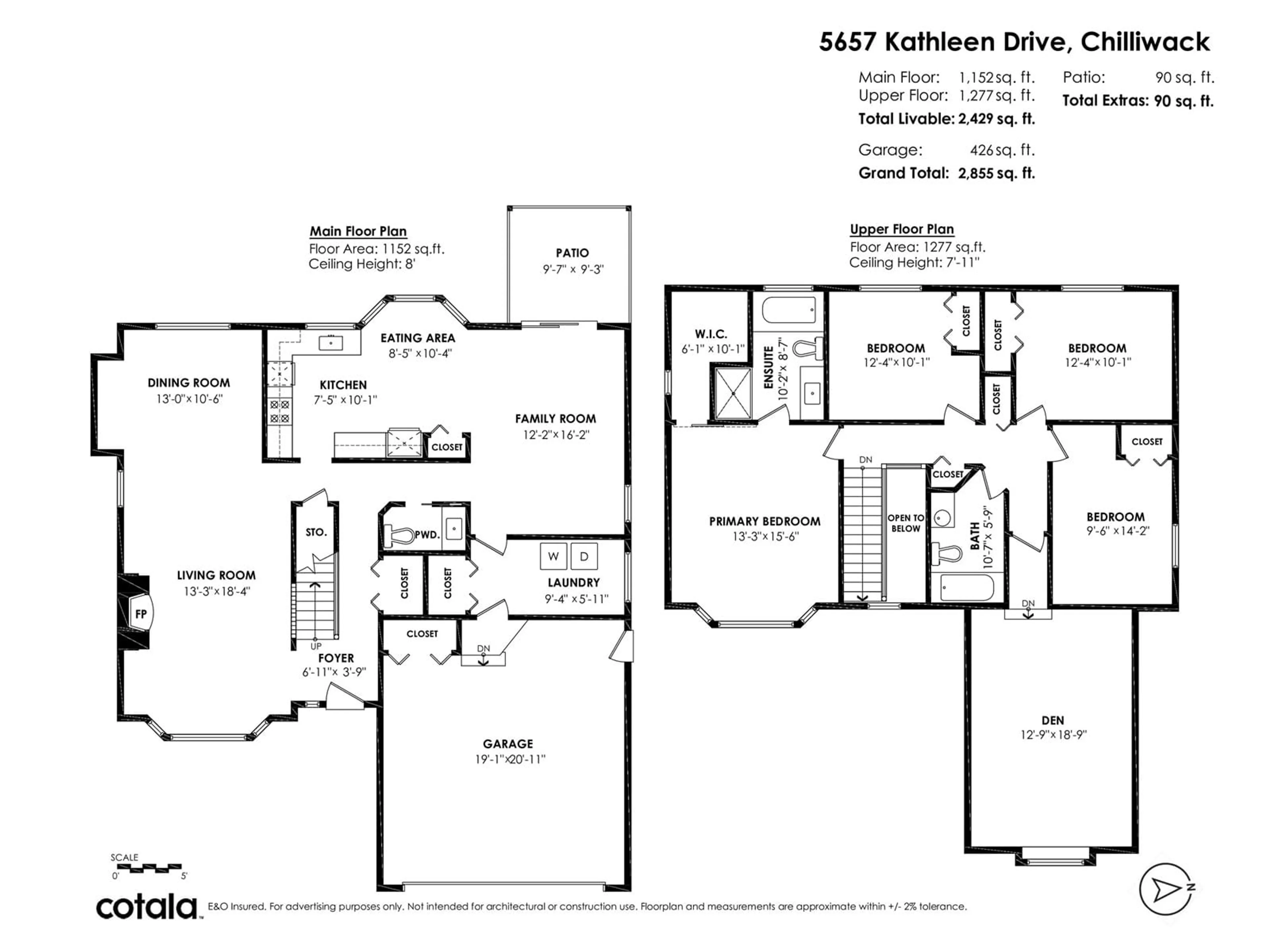 Floor plan for 5657 KATHLEEN DRIVE, Chilliwack British Columbia V2R3J5