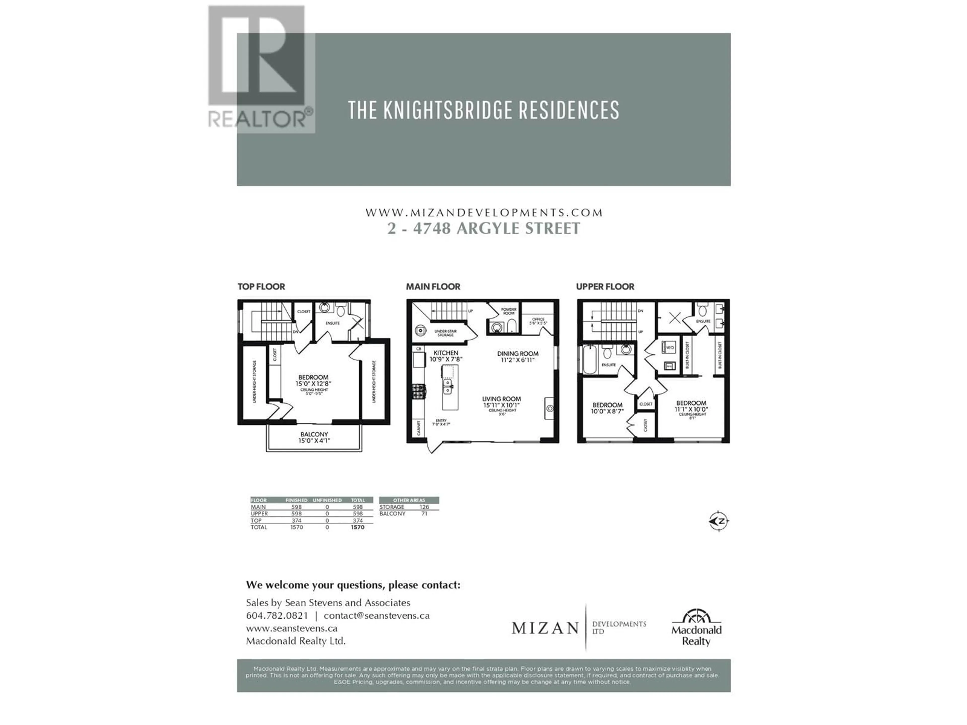 Floor plan for 2 - 4748 ARGYLE STREET, Vancouver British Columbia V5N3X8