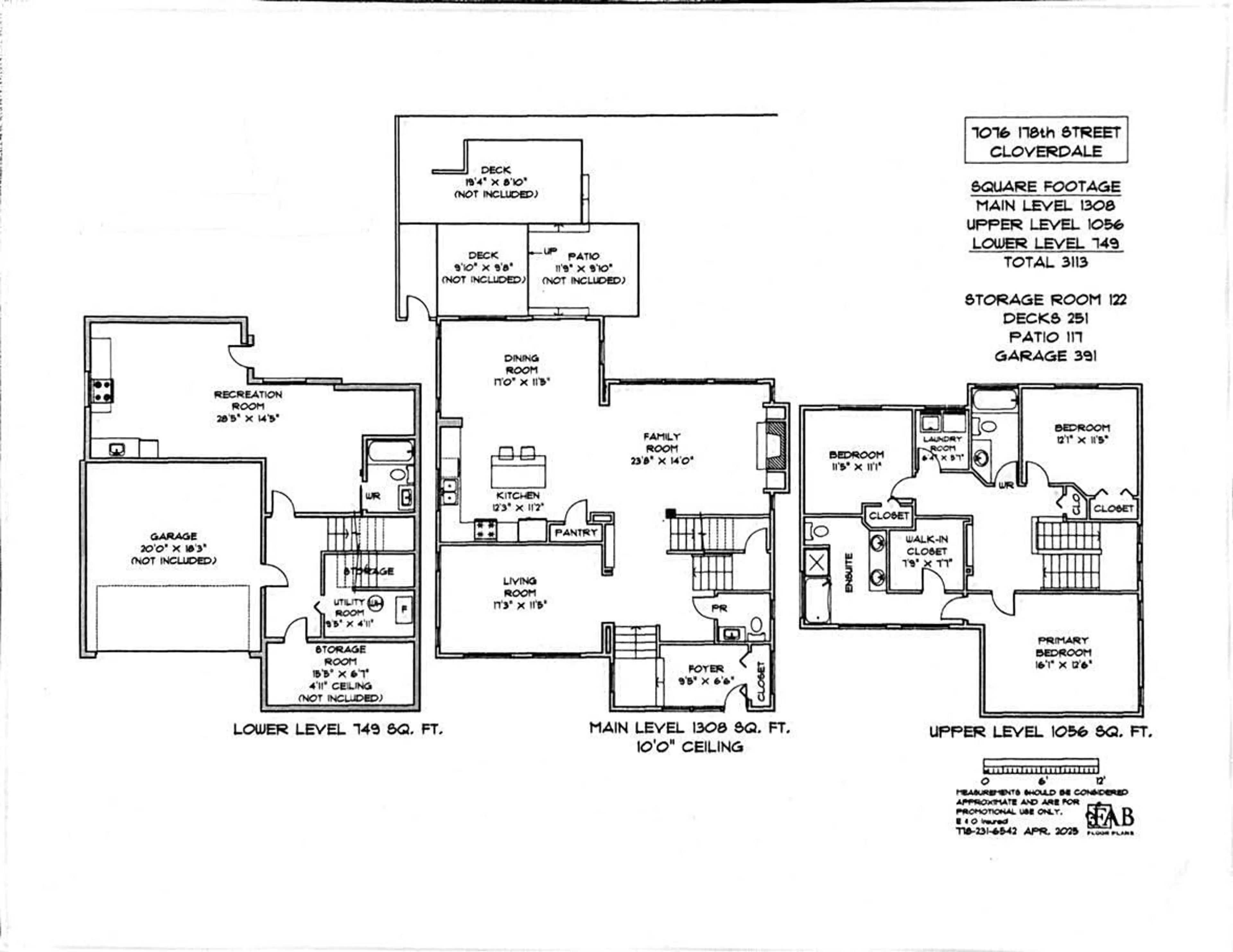 Floor plan for 7076 178, Surrey British Columbia V3S8S2