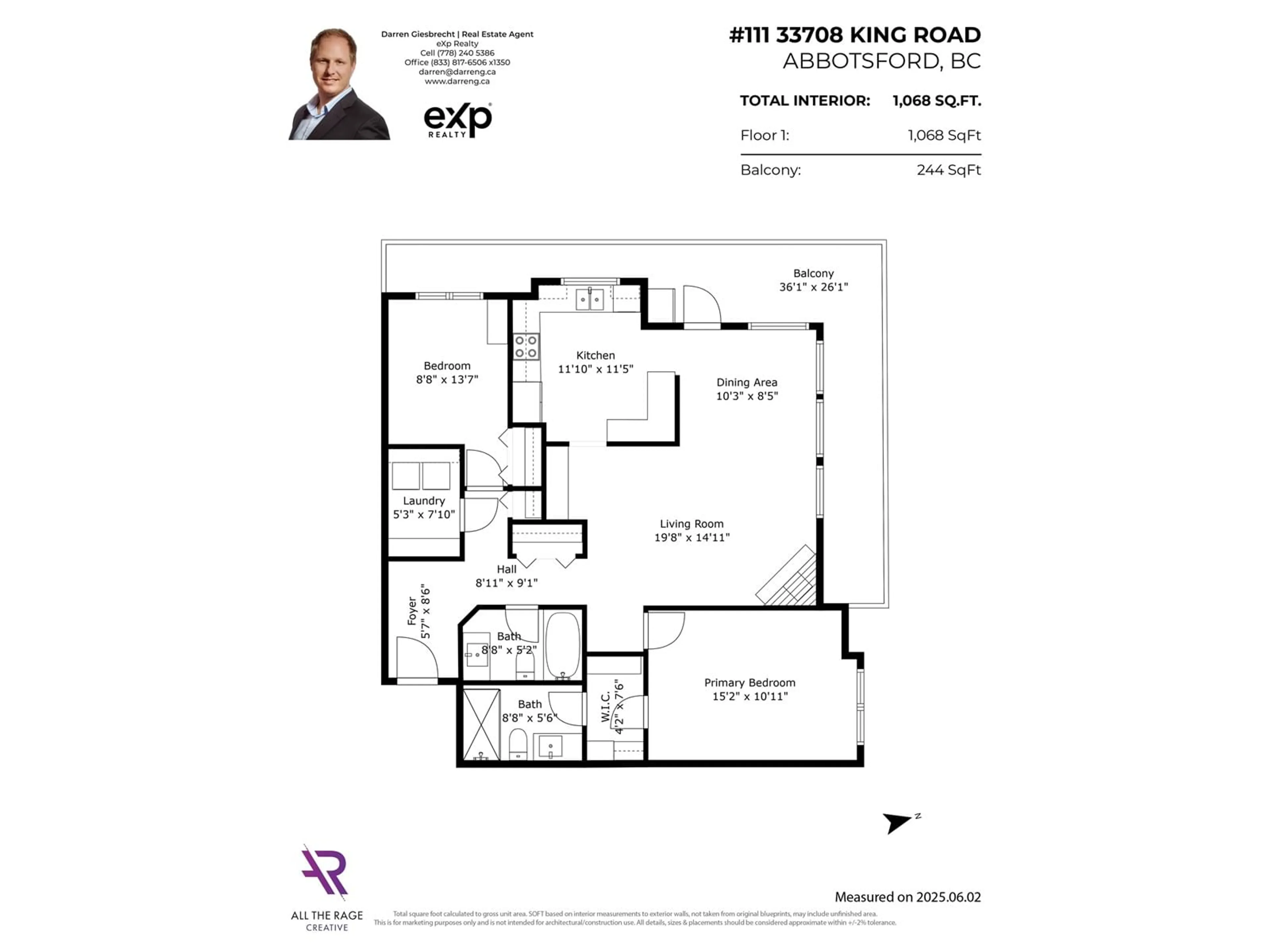 Floor plan for 111 - 33708 KING, Abbotsford British Columbia V2S8C6