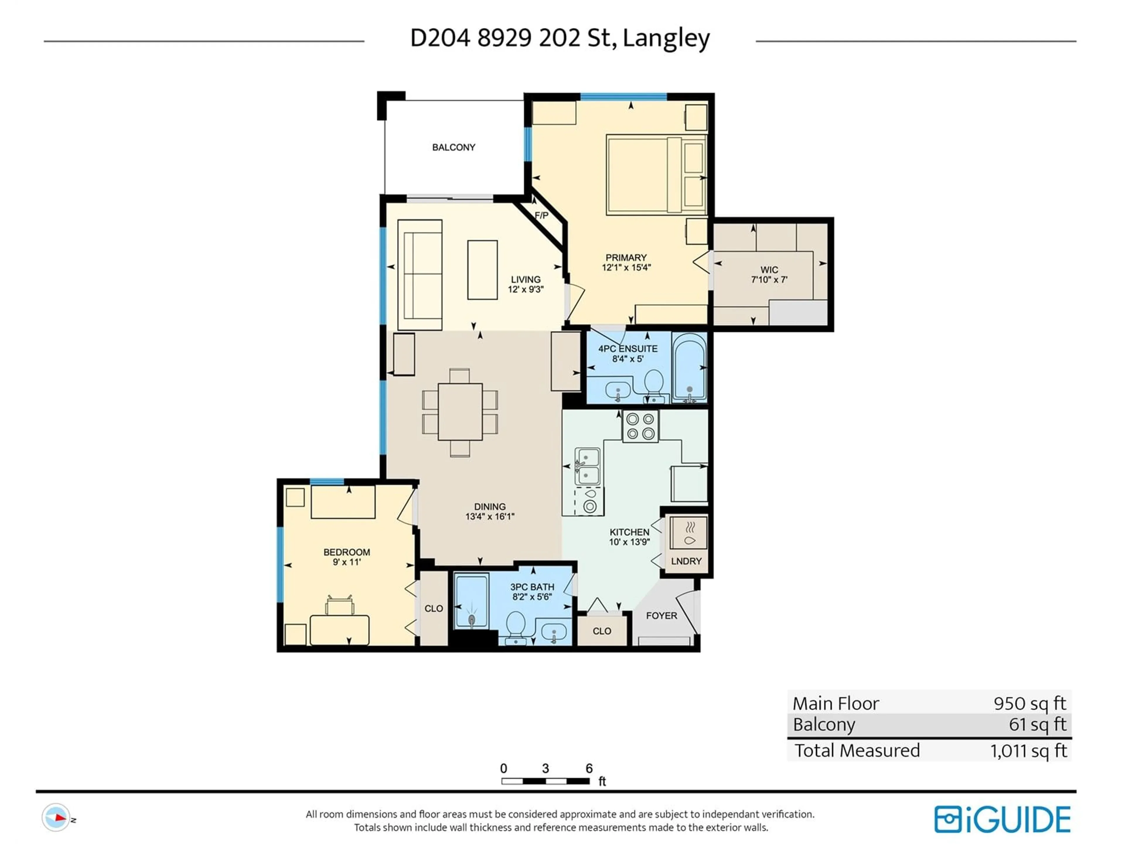 Floor plan for D204 - 8929 202, Langley British Columbia V1M0B4