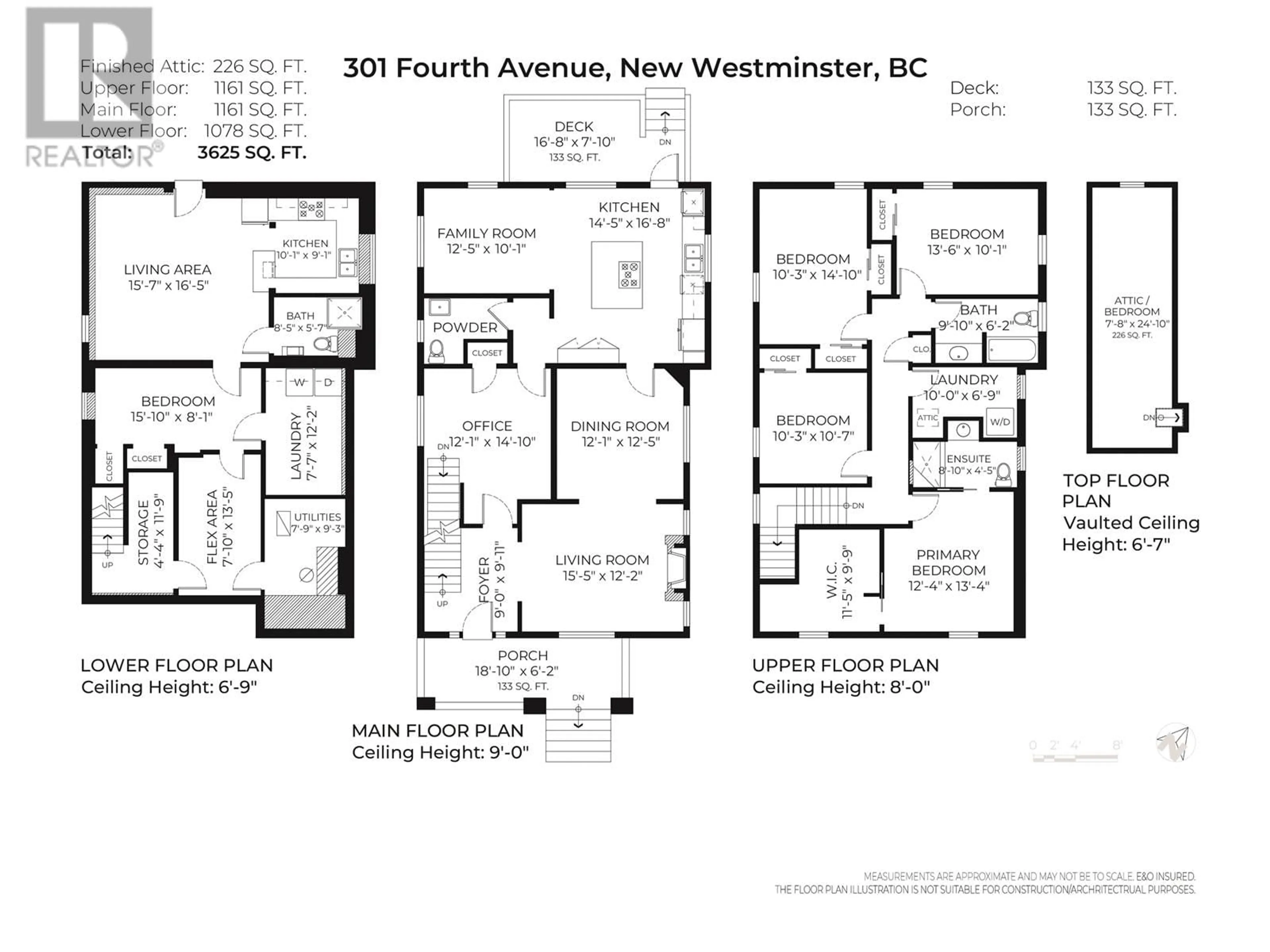 Floor plan for 301 FOURTH AVENUE, New Westminster British Columbia V3L1N8