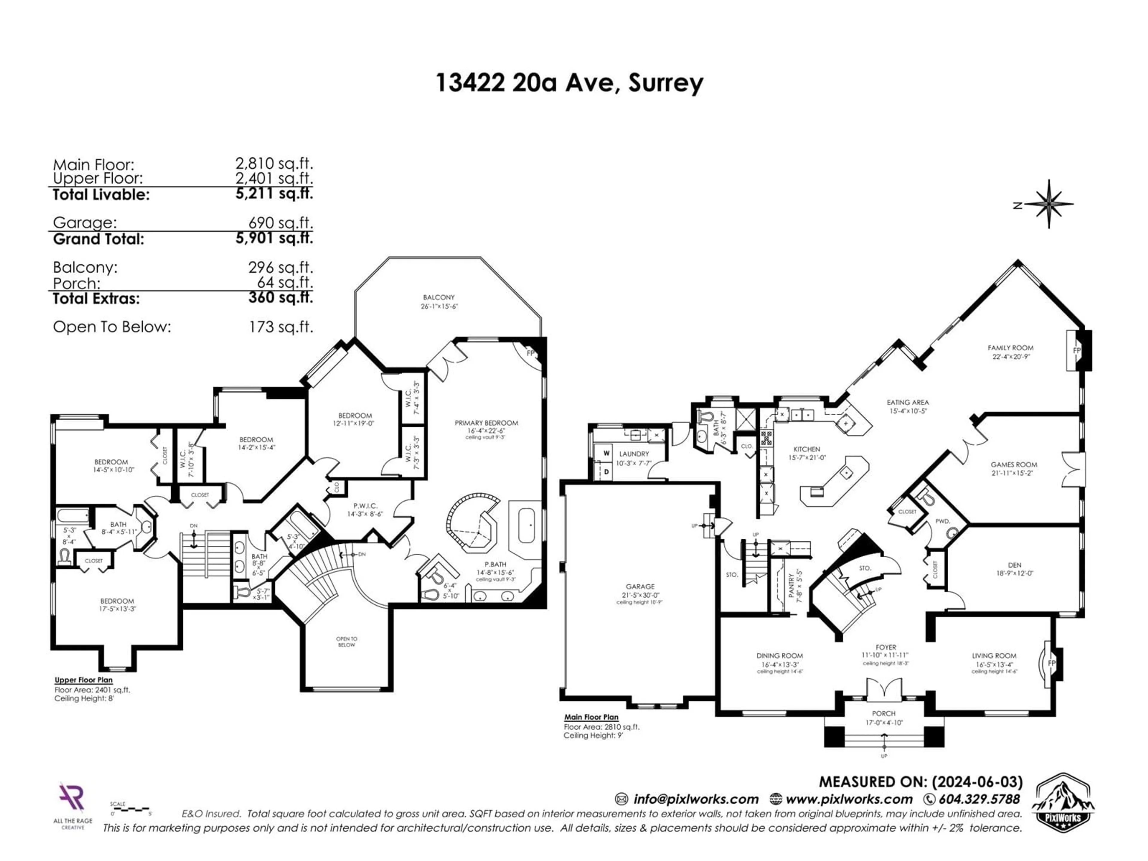Floor plan for 13422 20A, Surrey British Columbia V4A9N8
