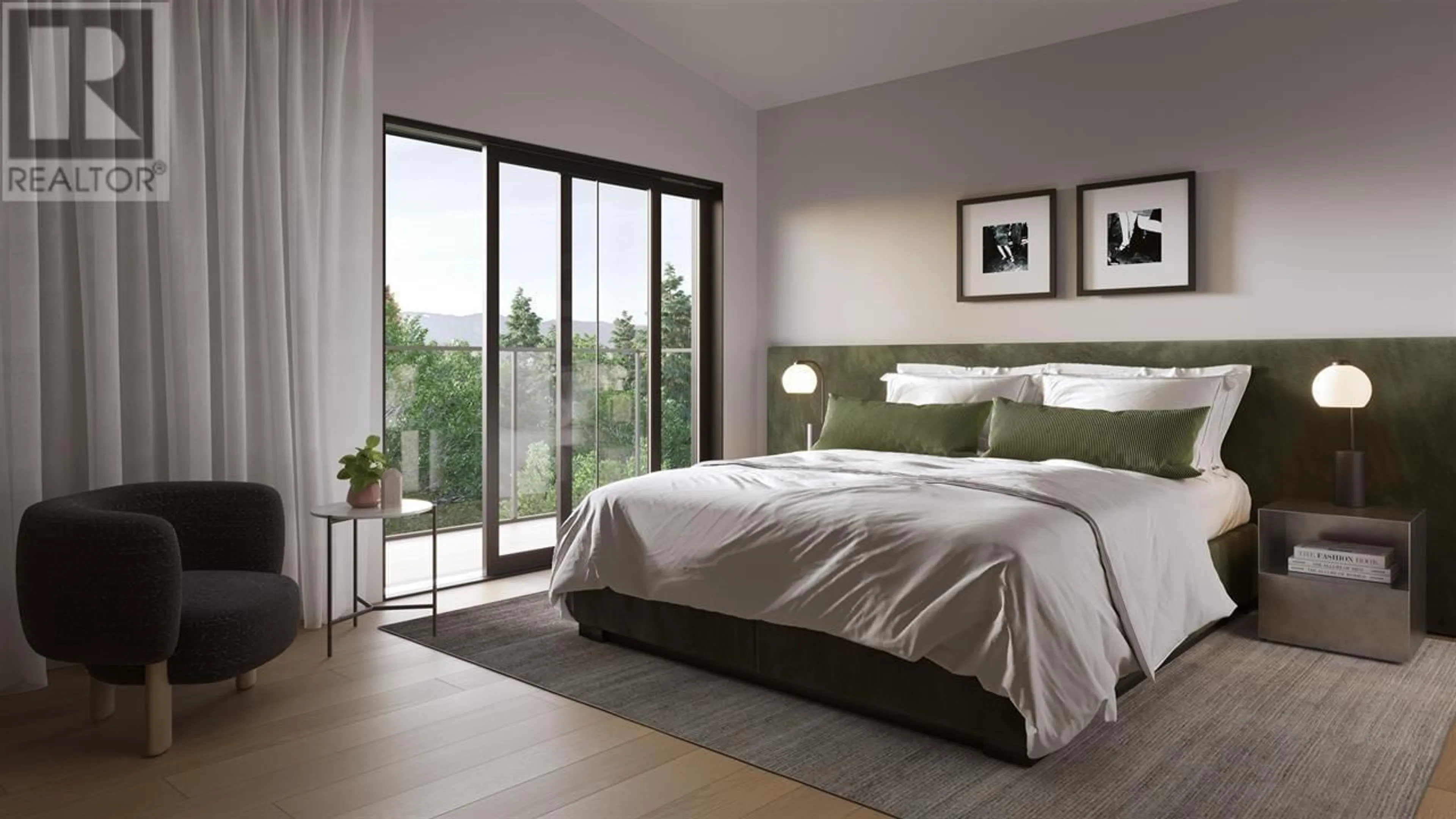 Bedroom with bed, wood/laminate floor for 4170 COLUMBIA STREET, Vancouver British Columbia V5Y2J6