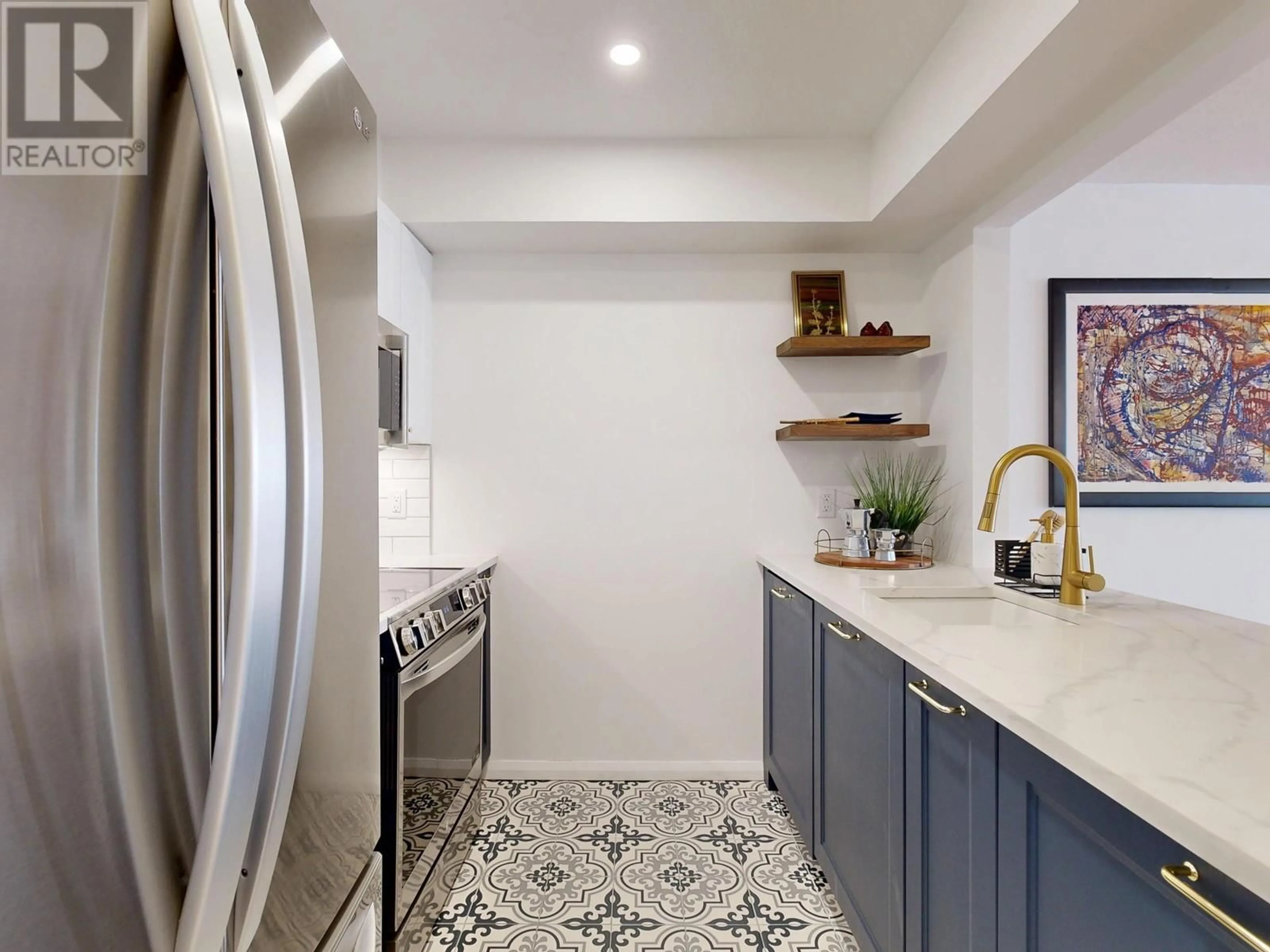 Contemporary kitchen, ceramic/tile floor for 203 - 1515 6TH AVENUE, Vancouver British Columbia V5N1P2