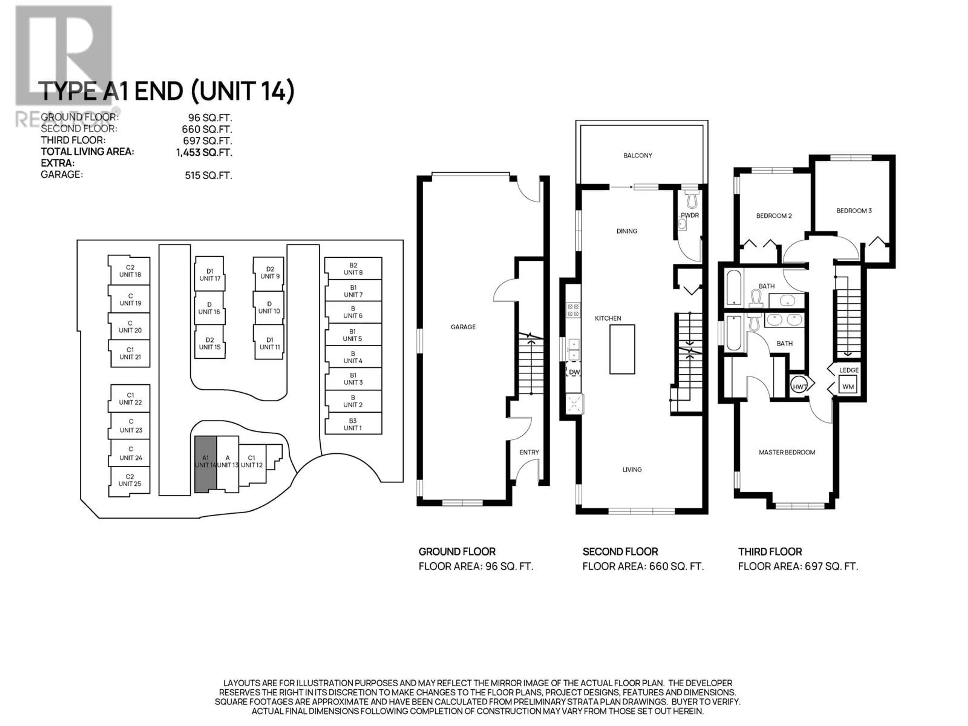 Floor plan for 14 - 22811 MCLEAN AVENUE, Richmond British Columbia V6V0B8