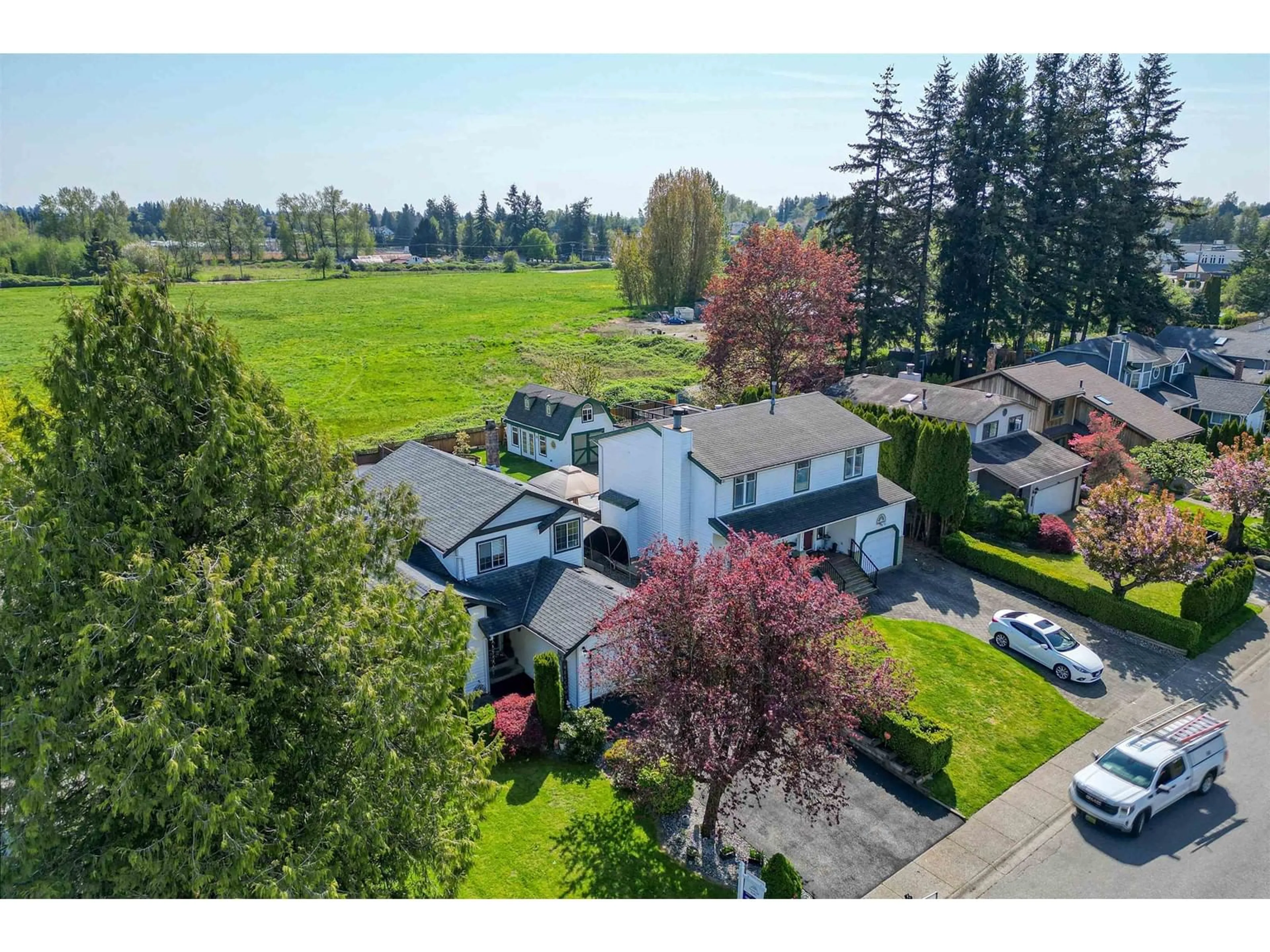 A pic from outside/outdoor area/front of a property/back of a property/a pic from drone, street for 27320 26B, Langley British Columbia V4W3K2