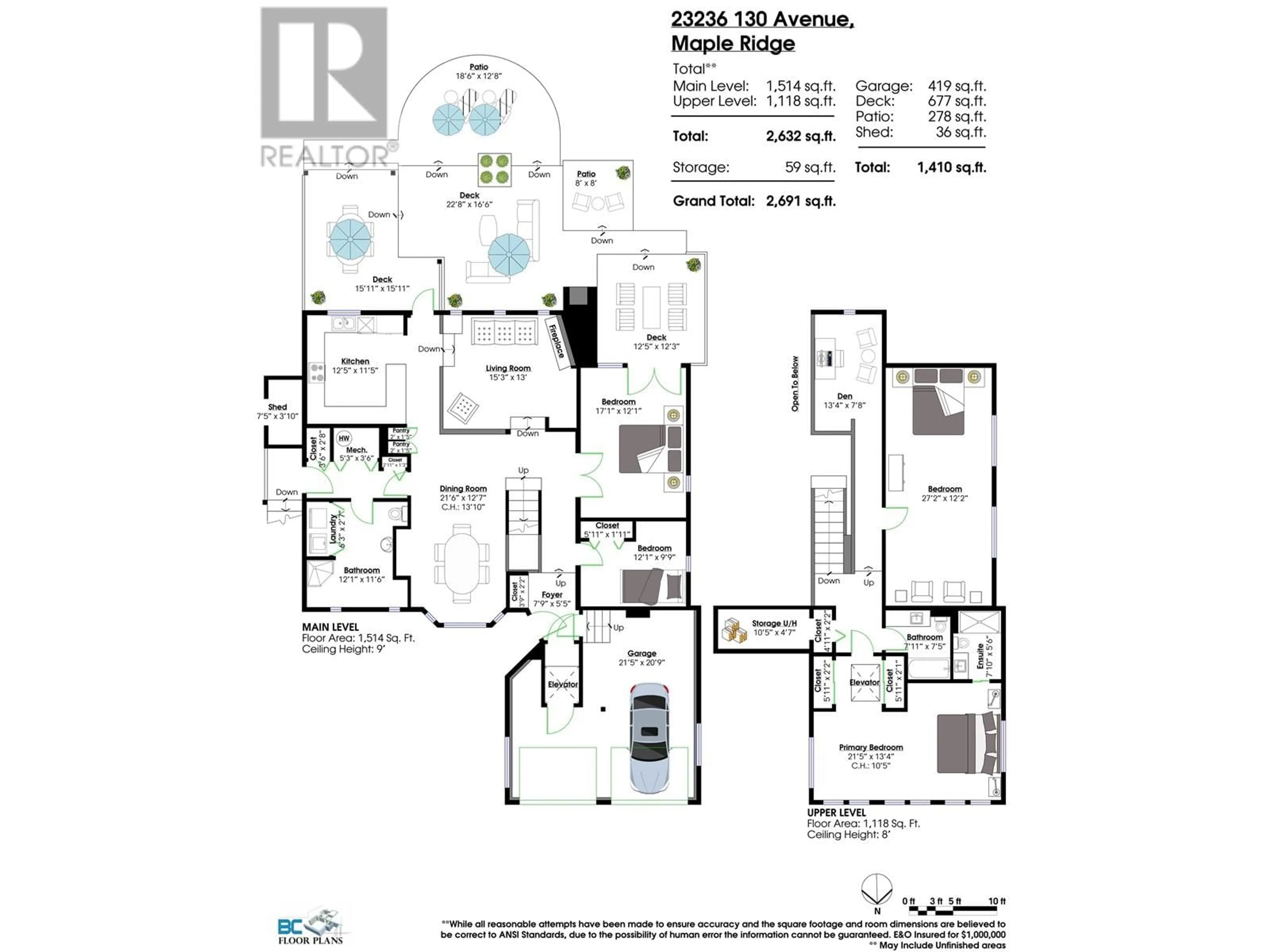 Floor plan for 23236 130 AVENUE, Maple Ridge British Columbia V2X4S6