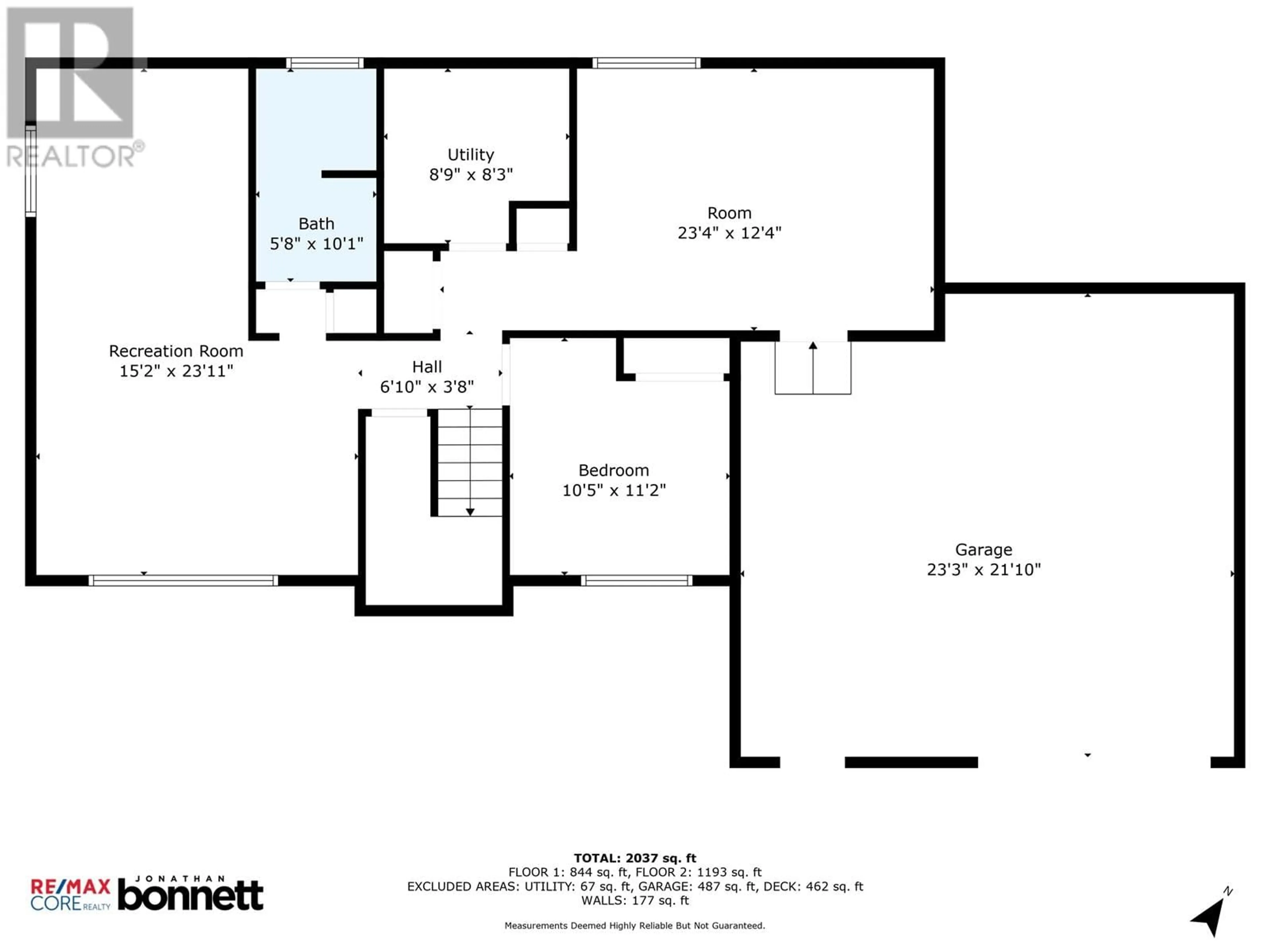 Floor plan for 1899 SOMMERVILLE ROAD, Prince George British Columbia V2N6T6