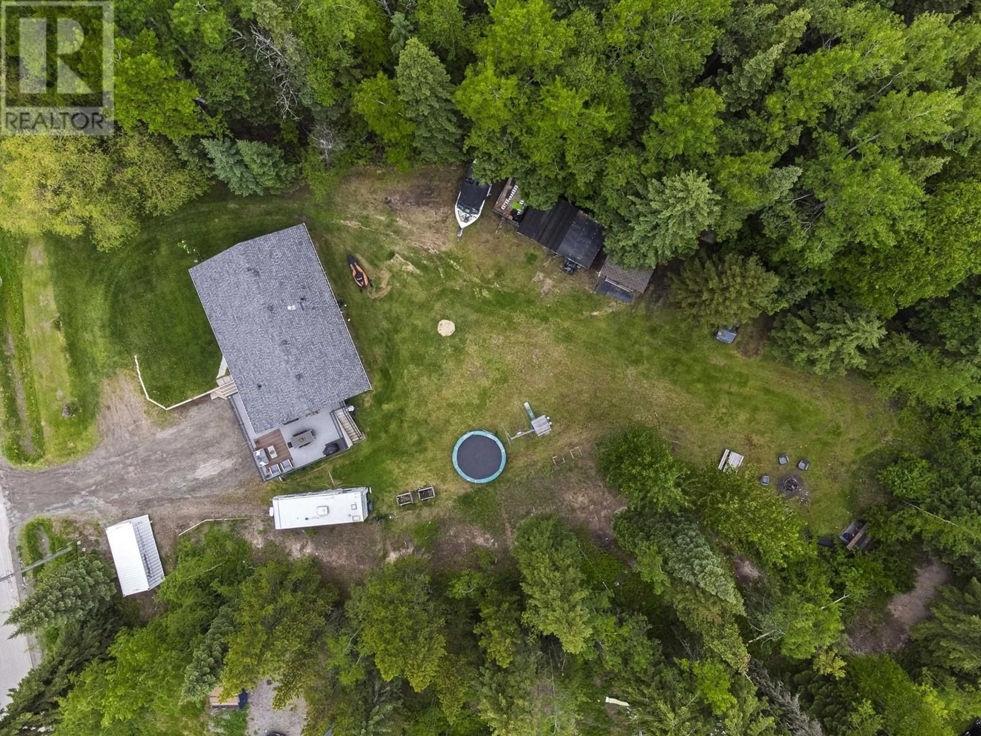 A pic from outside/outdoor area/front of a property/back of a property/a pic from drone, forest/trees view for 1899 SOMMERVILLE ROAD, Prince George British Columbia V2N6T6