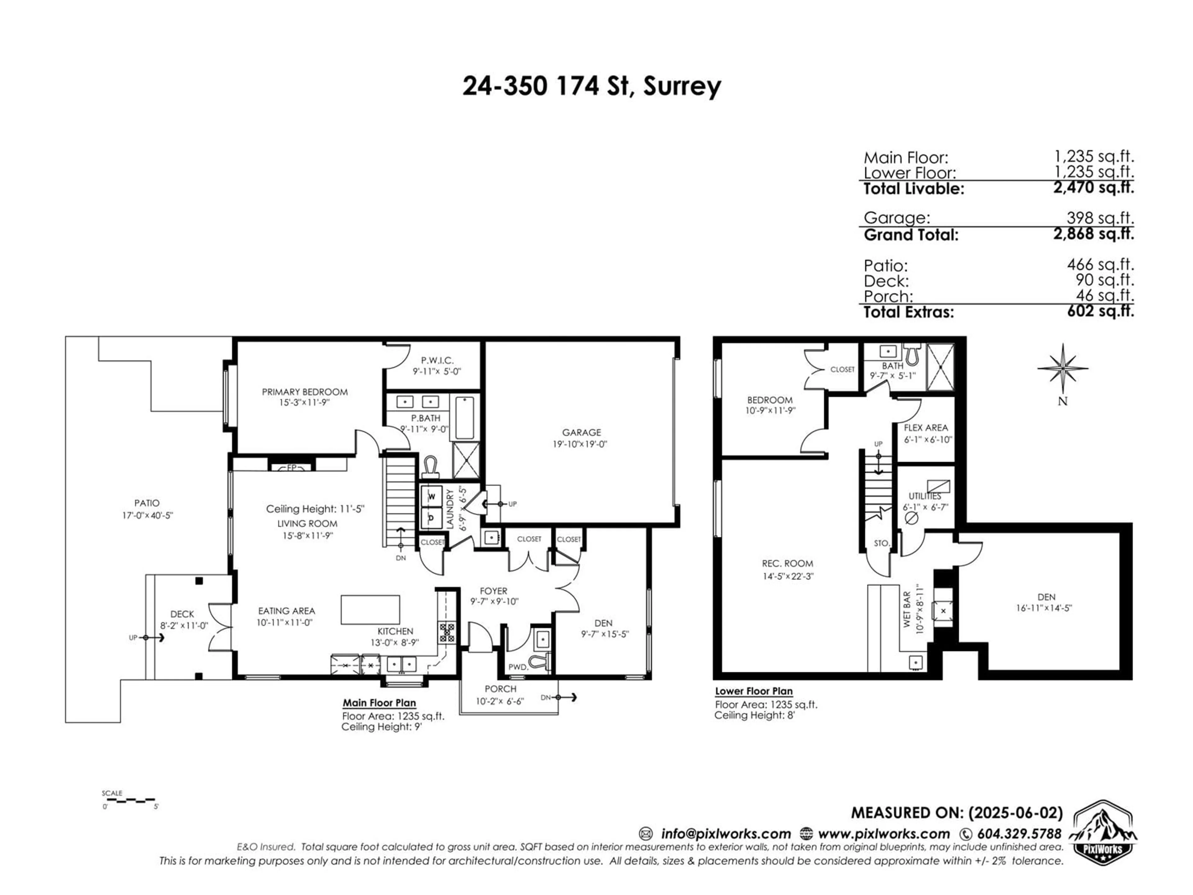 Floor plan for 24 - 350 174, Surrey British Columbia V3Z2N8