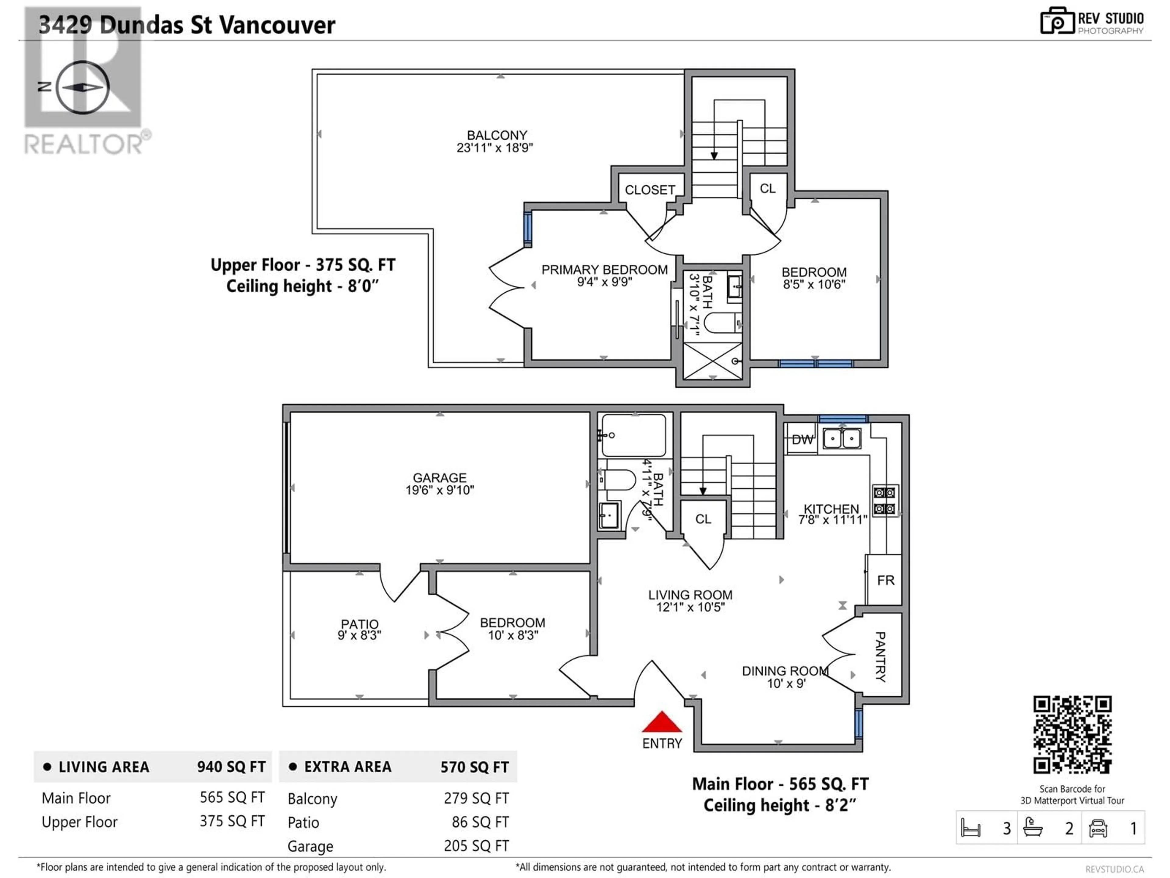 Floor plan for 3429 DUNDAS STREET, Vancouver British Columbia V5K1R9