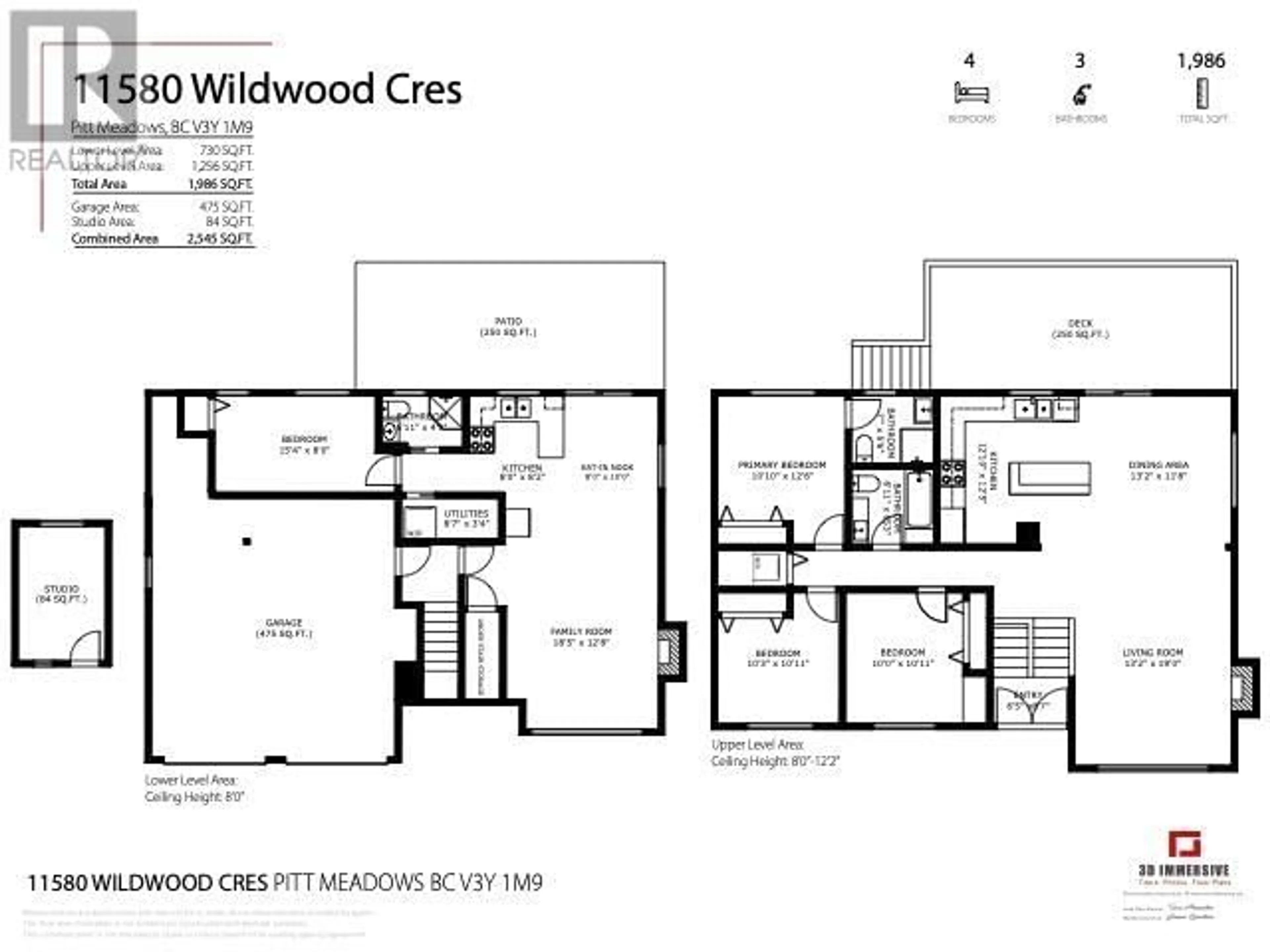 Floor plan for 11580 WILDWOOD CRESCENT, Pitt Meadows British Columbia V3Y1M9