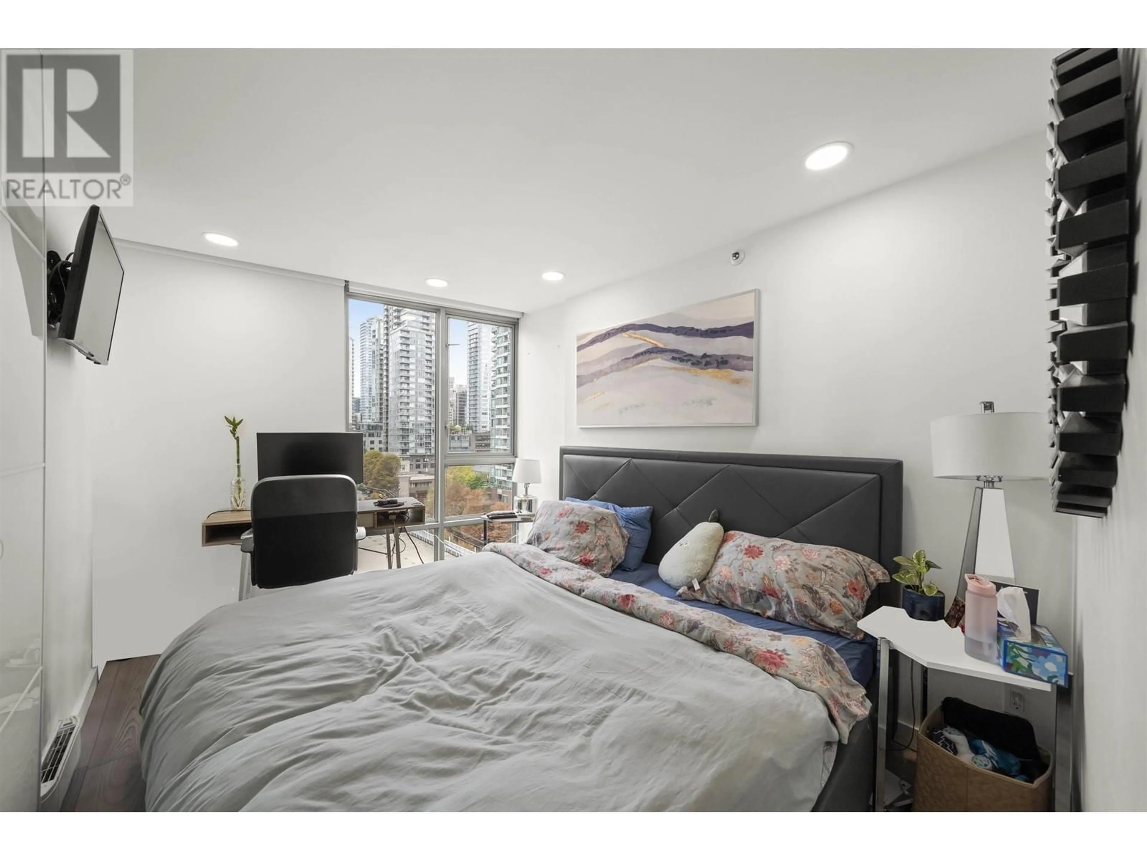 Bedroom with bed, unknown for 1205 - 930 CAMBIE STREET, Vancouver British Columbia V6B5Y1