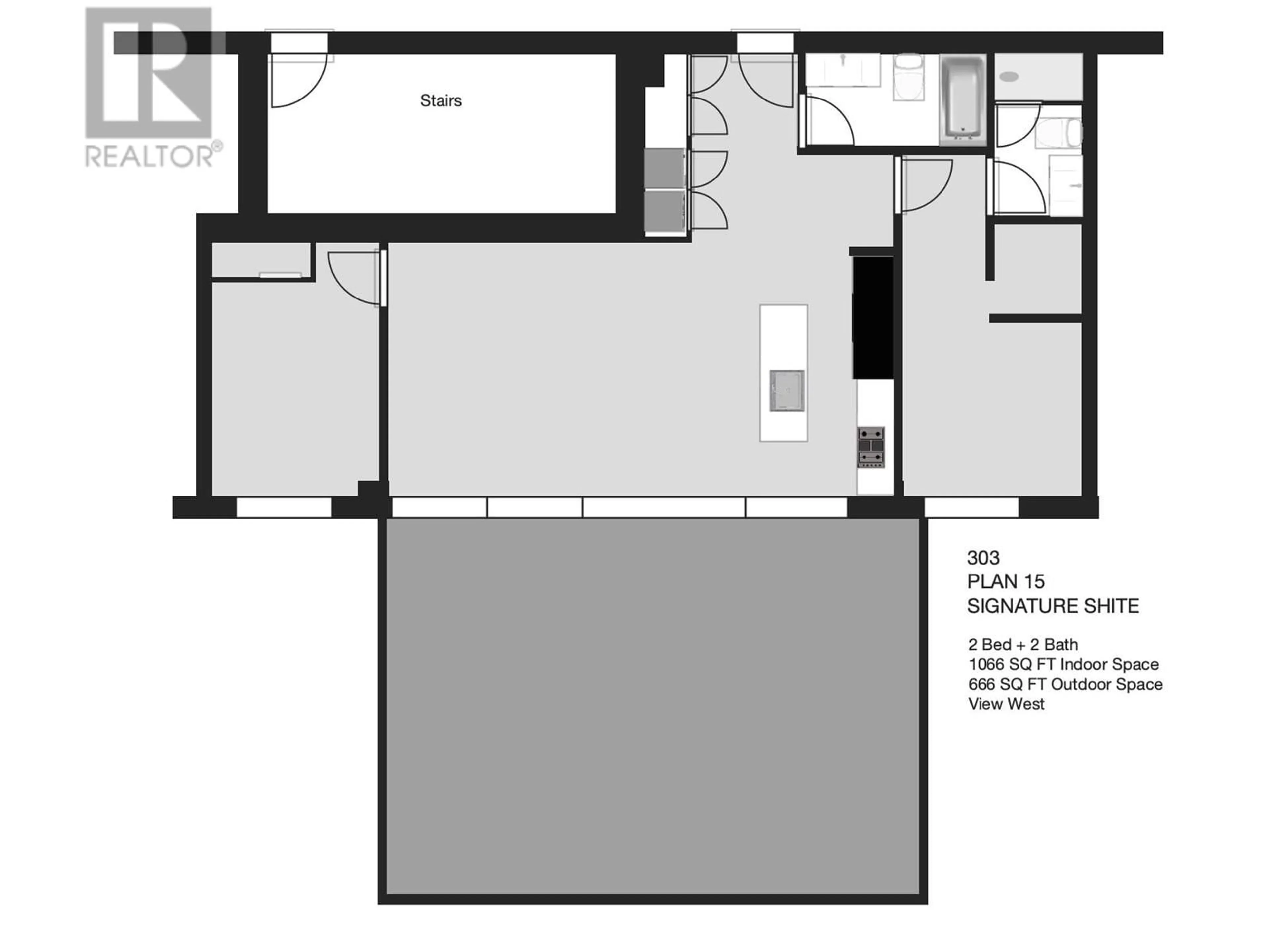 Floor plan for 303 - 210 5TH AVENUE, Vancouver British Columbia V5T0K1