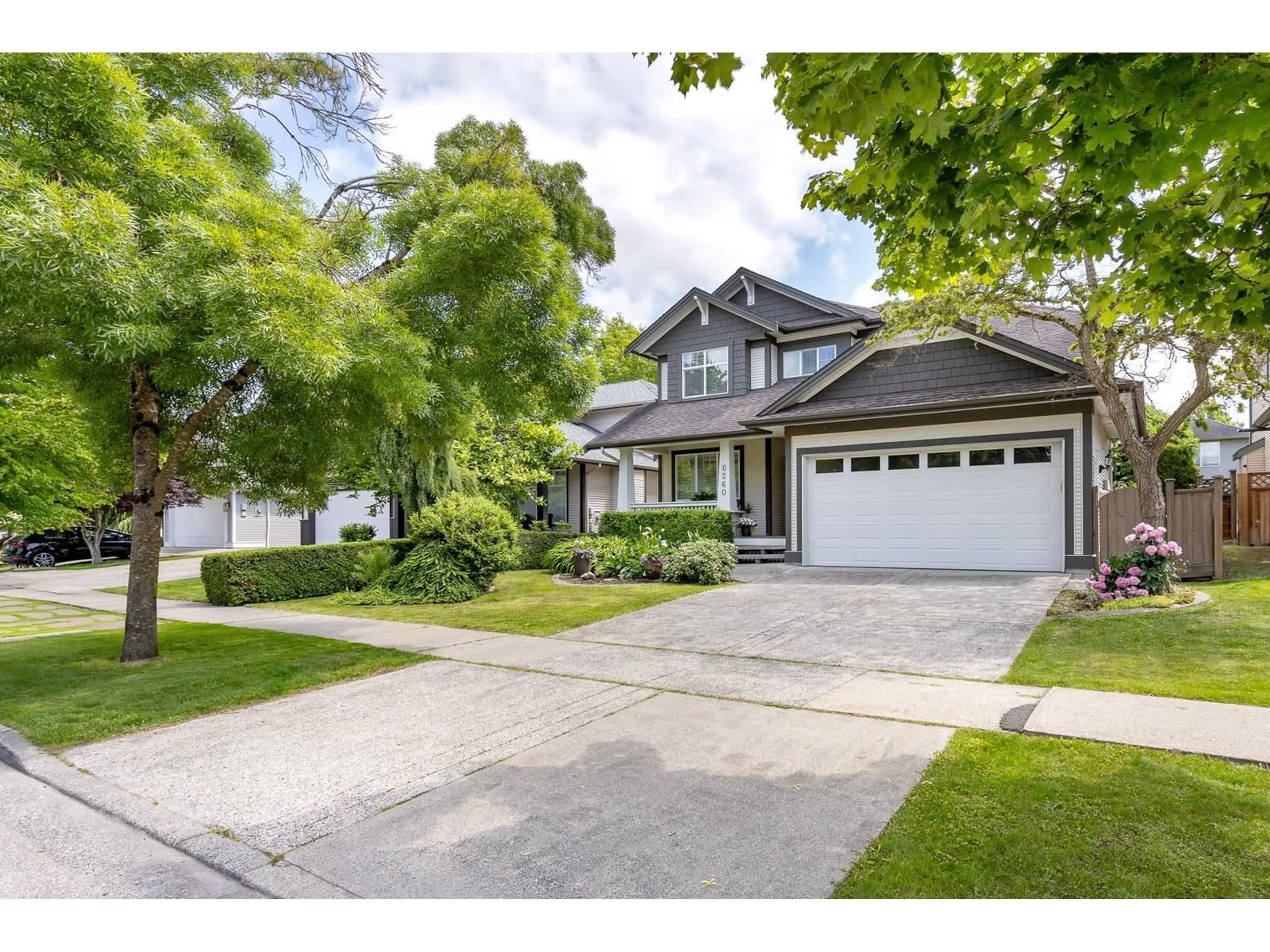 Home with vinyl exterior material, street for 6260 167A, Surrey British Columbia V3S9L4