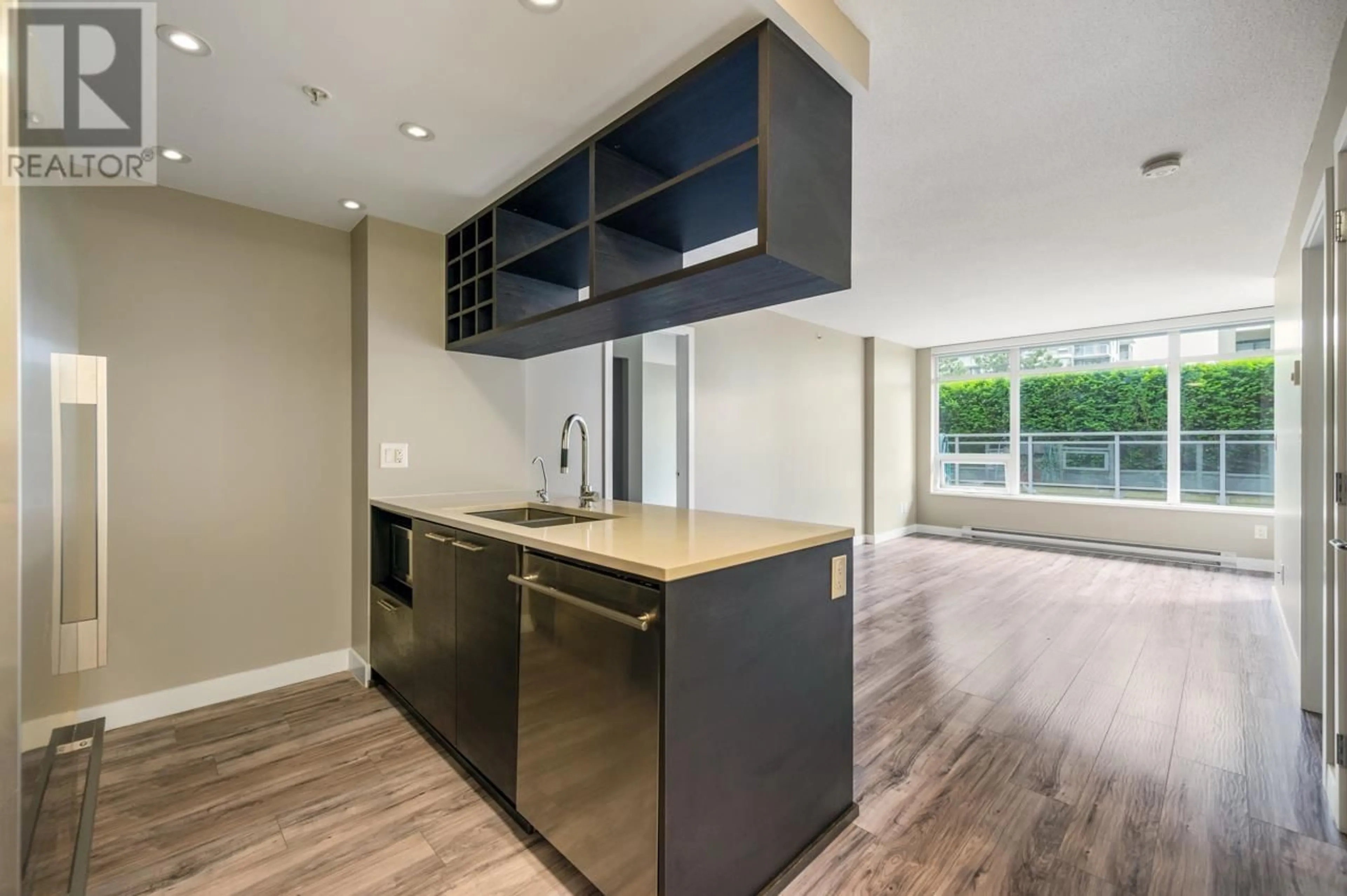Open concept kitchen, wood/laminate floor for 510 - 6188 NO. 3 ROAD, Richmond British Columbia V6Y0J3
