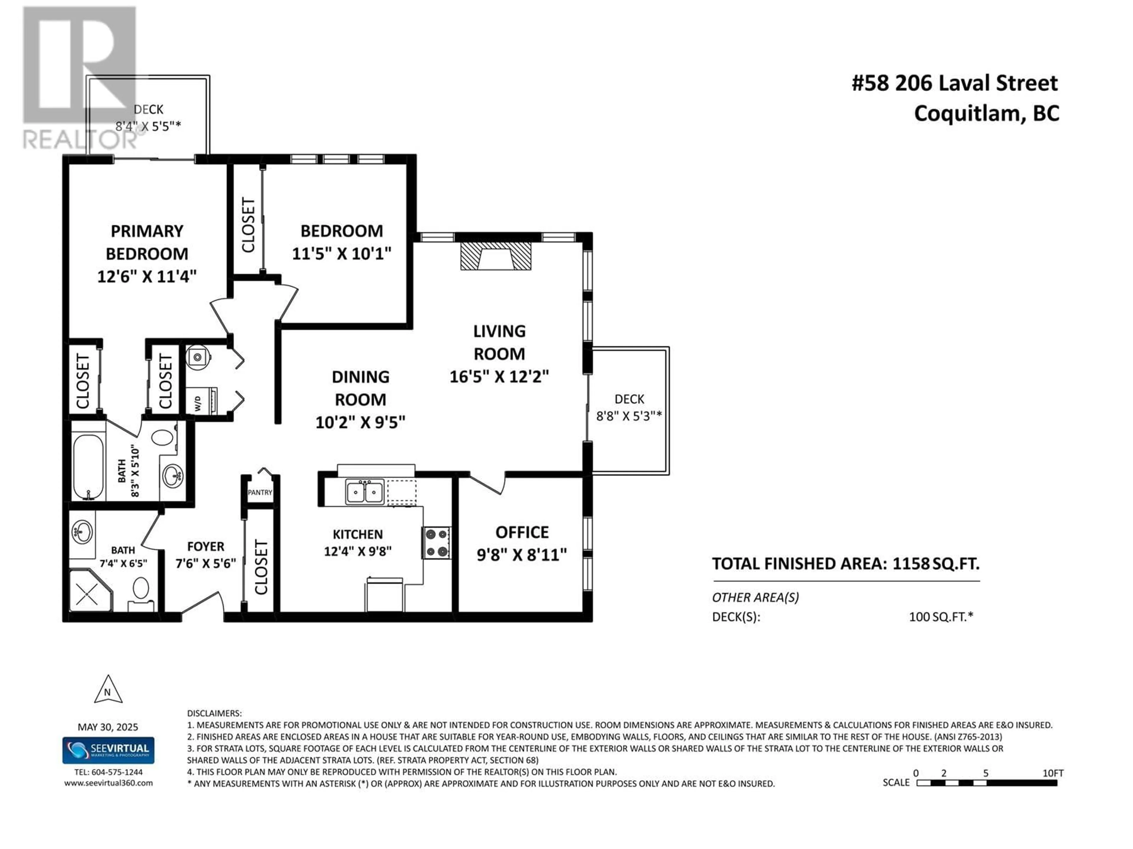 Floor plan for 58 - 206 LAVAL STREET, Coquitlam British Columbia V3K6X6
