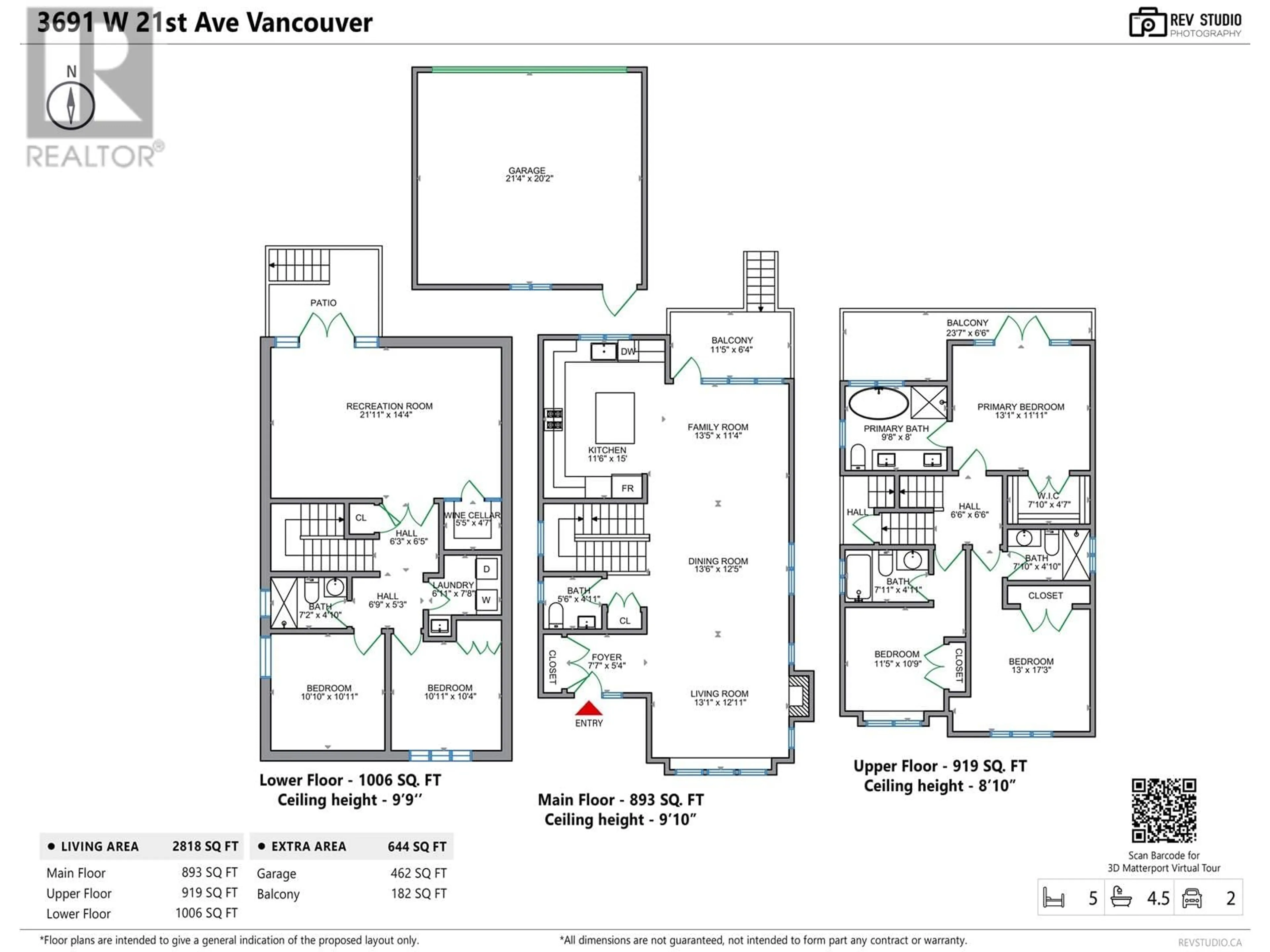 Floor plan for 3691 21ST AVENUE, Vancouver British Columbia V6S1H2
