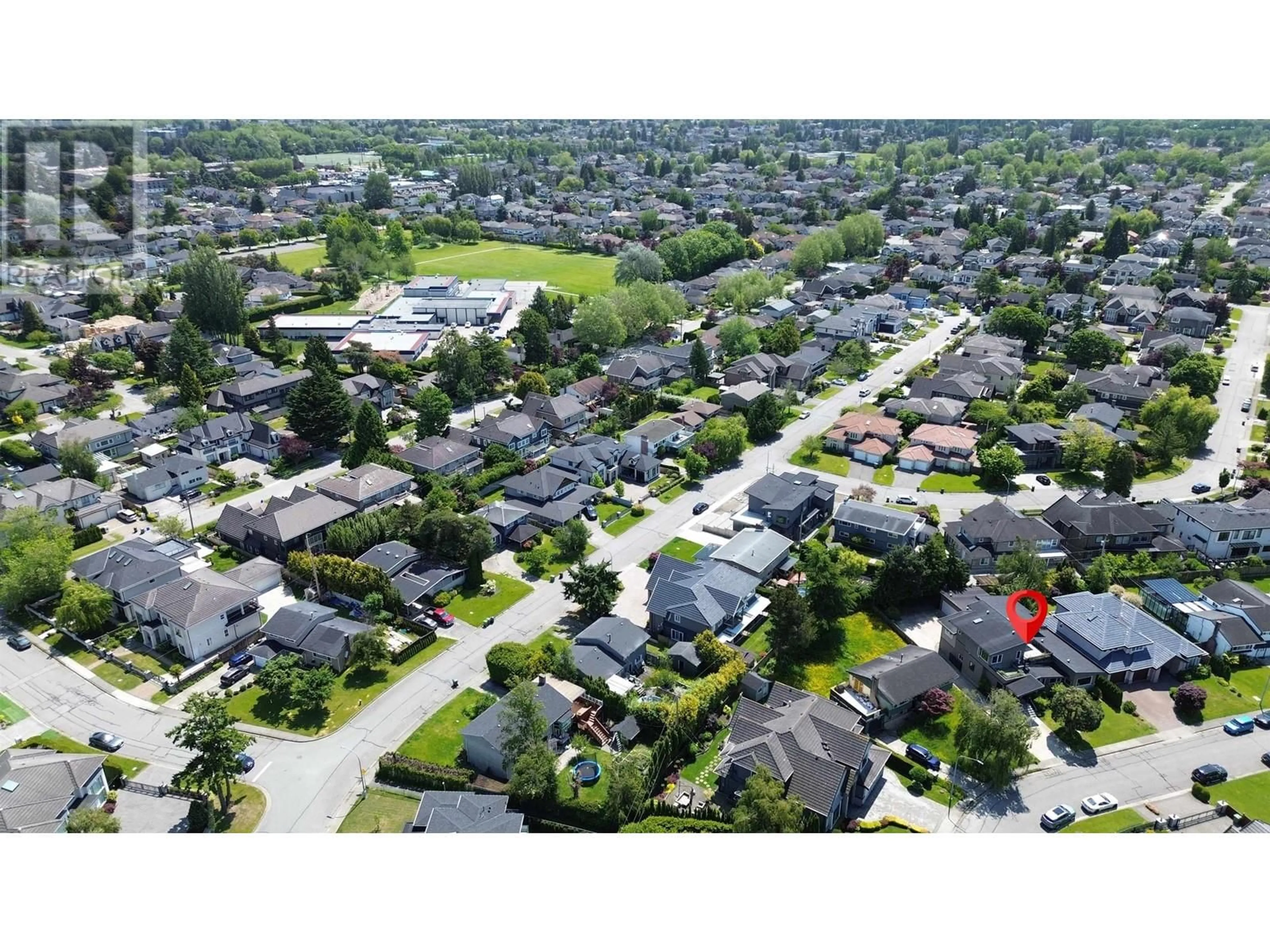 A pic from outside/outdoor area/front of a property/back of a property/a pic from drone, street for 8180 FAIRLANE ROAD, Richmond British Columbia V7C1Y4